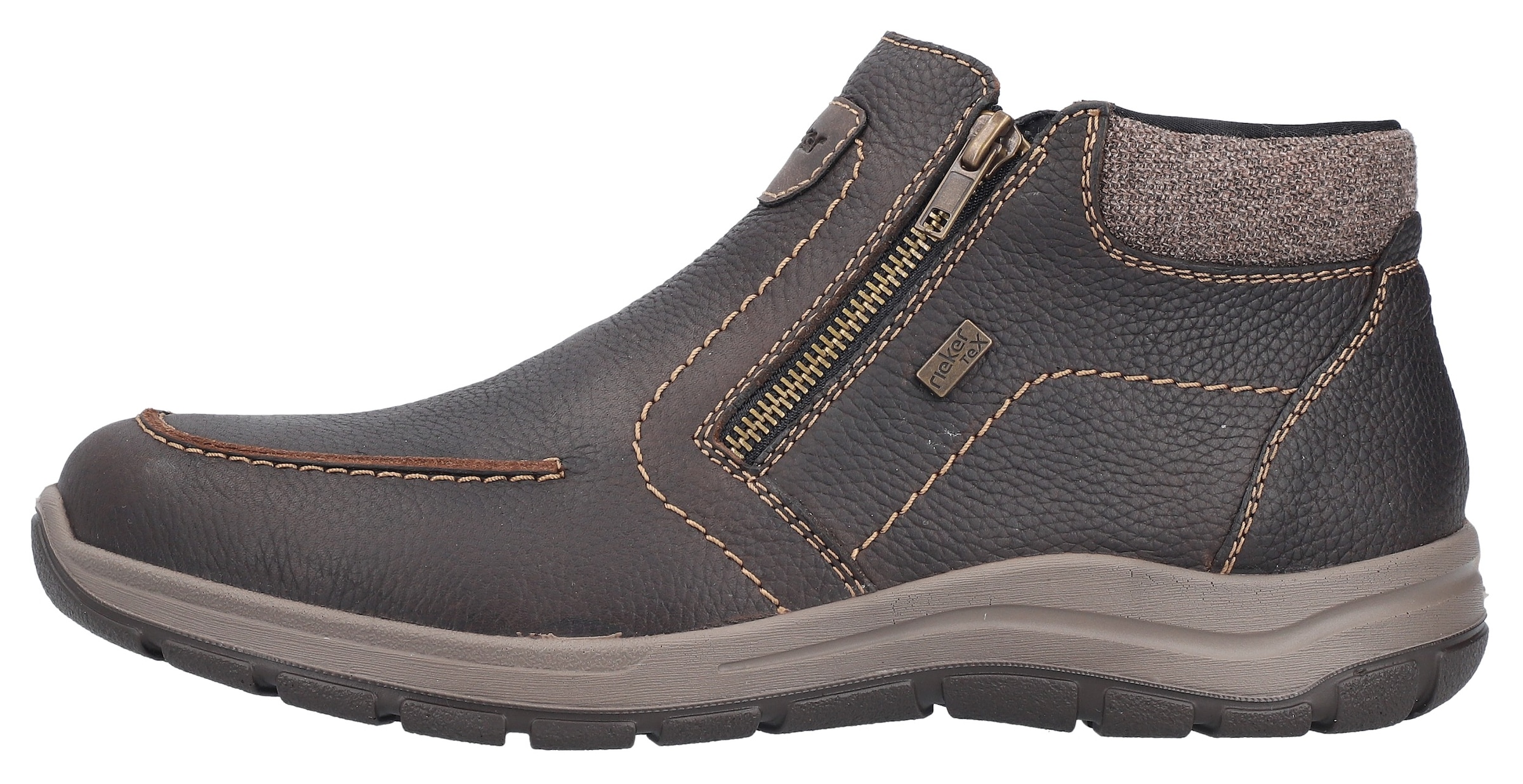Rieker Winterboots, Stiefelette, Komfortschuh mit zwei praktischen Reissverschlüssen