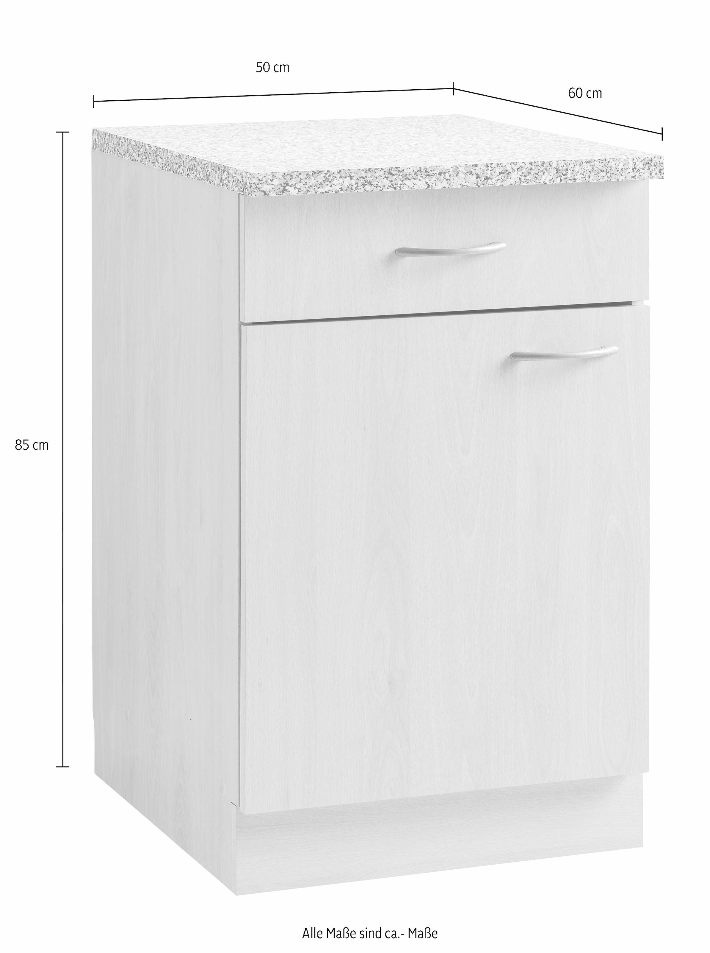 wiho Küchen Unterschrank »Kiel«, 50 cm breit, in Tiefe 60 cm online  bestellen | Jelmoli-Versand