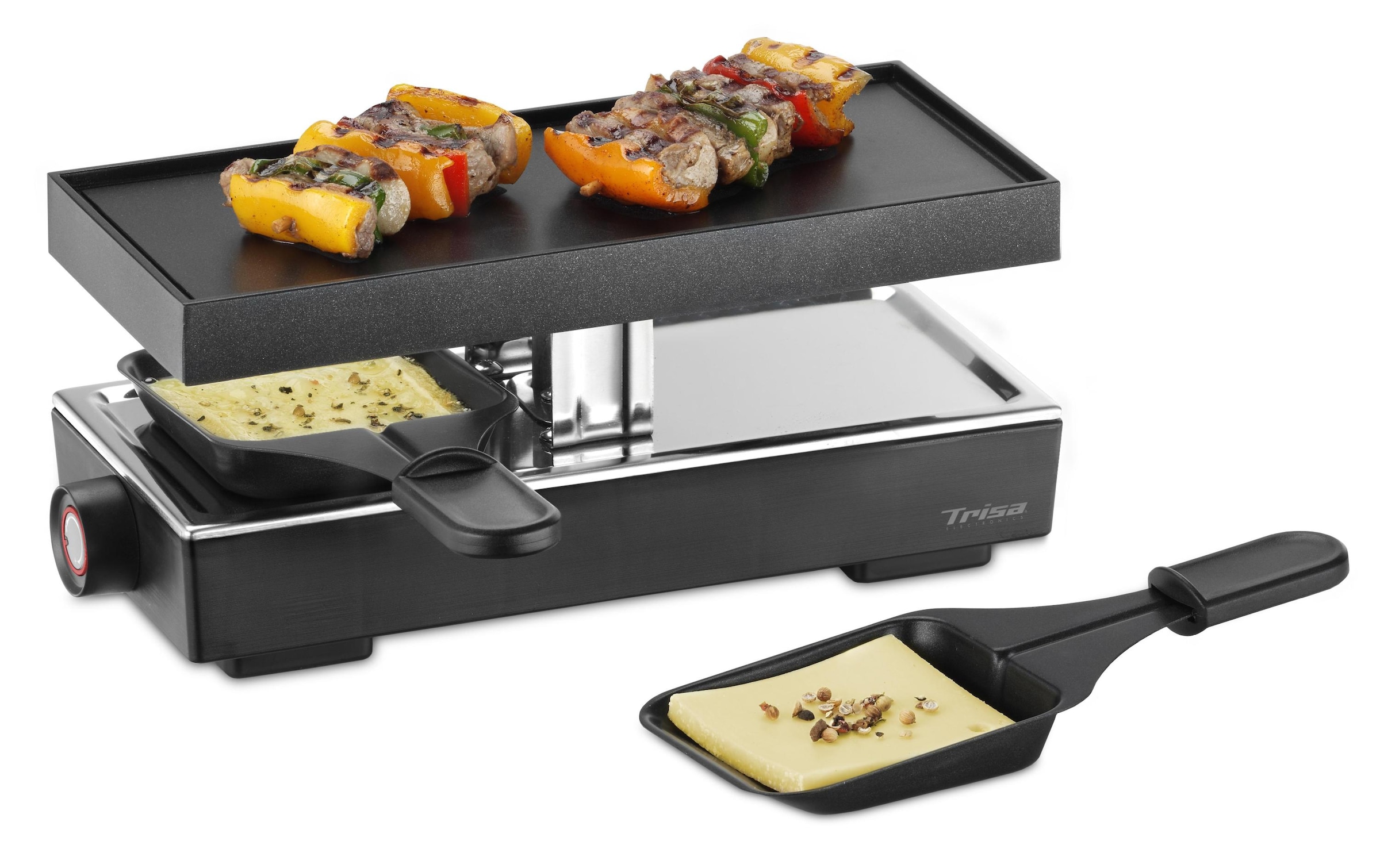 Trisa Raclette »Style«, 2 St. Raclettepfännchen, 440 W