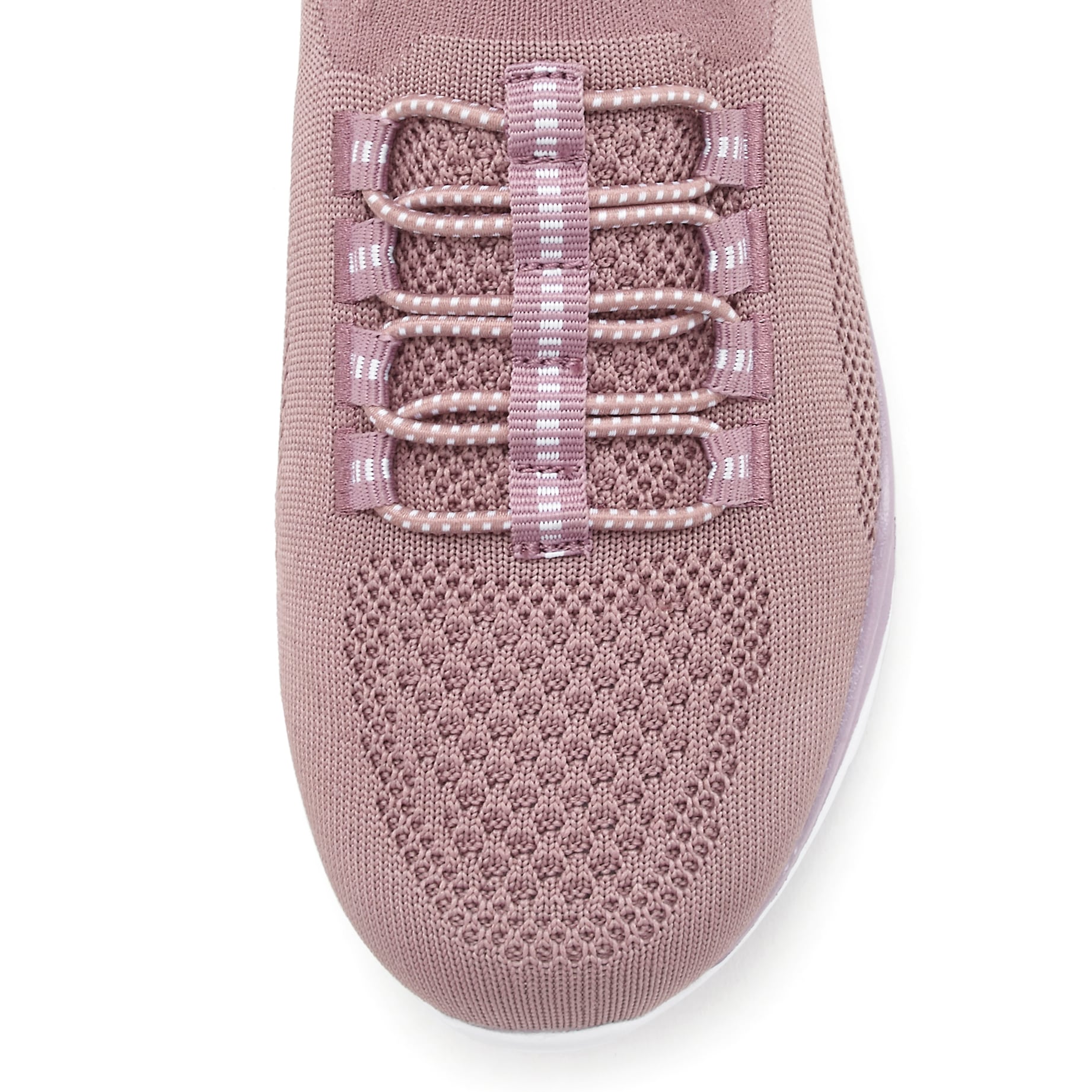 LASCANA Sneaker »Slipper, Halbschuh, leichtes Meshmaterial«, zum Reinschlüpfen mit elastischen Schnürbändern VEGAN