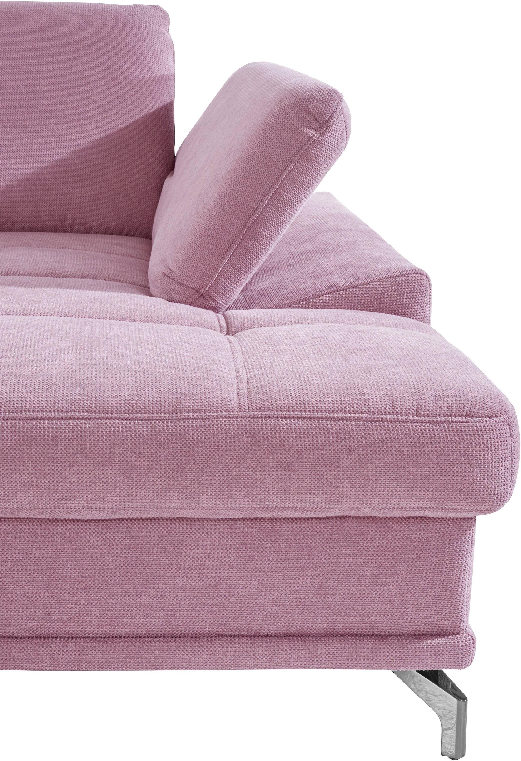 Places of Style Wohnlandschaft »Costello U-Form, mit Sitztiefenverstellung, Armteilverstellung und«, 3 Nierenkissen, optional Bettfunktion und Bettkasten