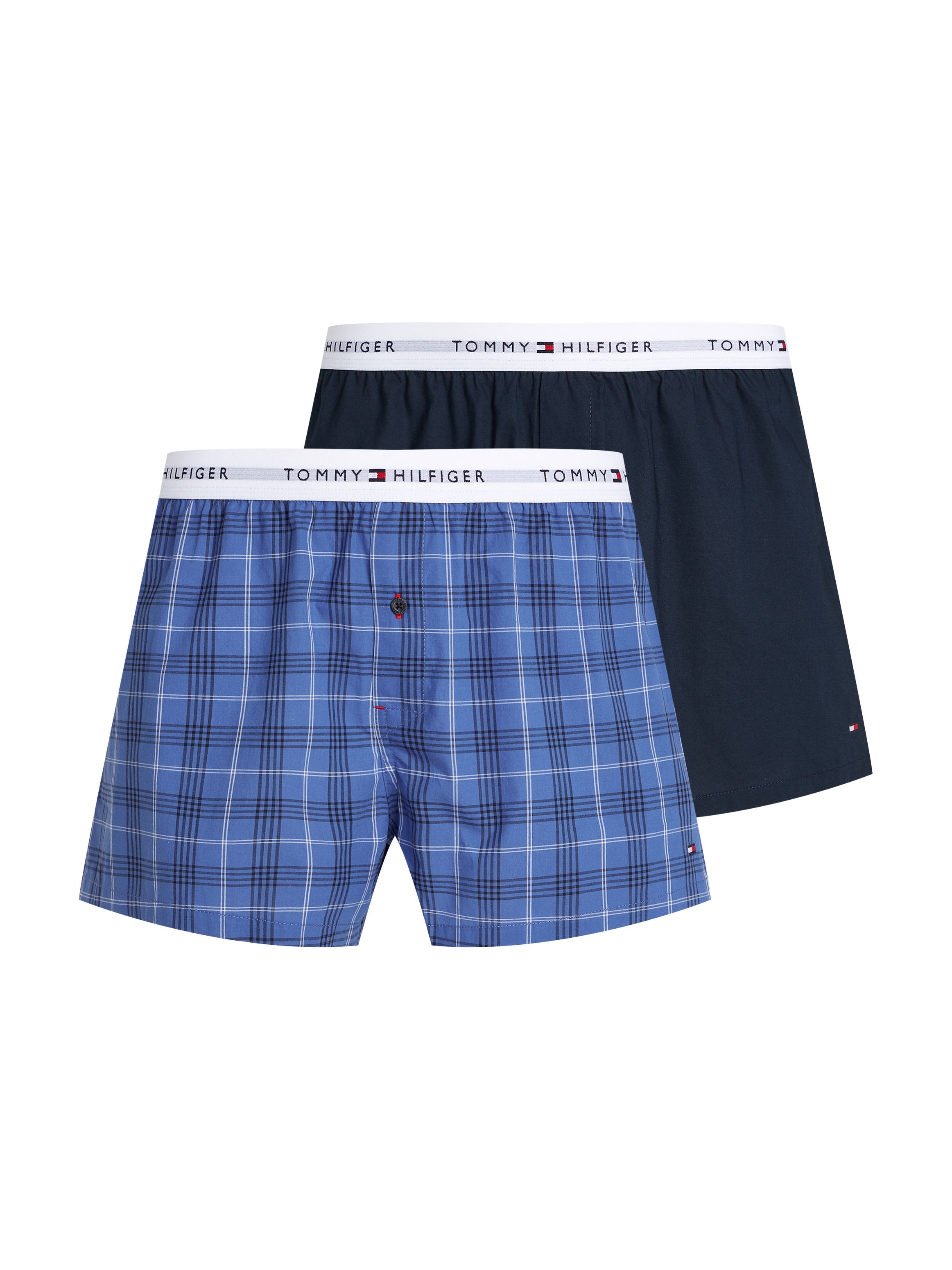 Tommy Hilfiger Underwear Webboxer »2P WOVEN BOXER« Packung, 2er, 2 Stk. mit Logobund