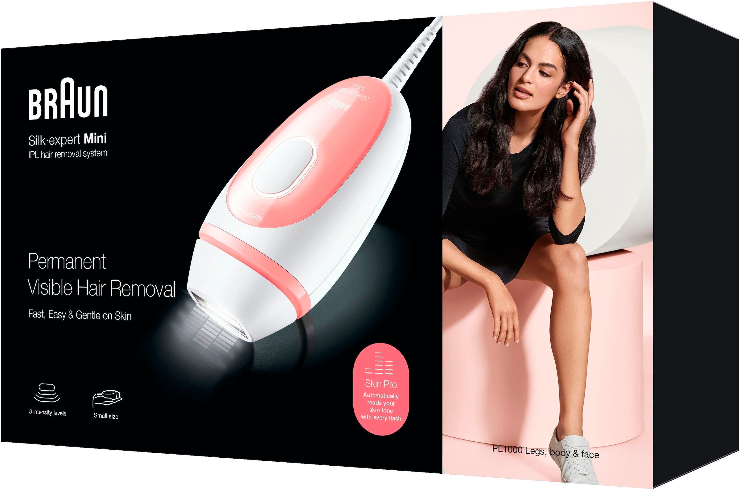 Braun IPL-Haarentferner »Silk-expert PL1000«, Mini-Haarentfernungsgerät, kompakte Grösse für unterwegs