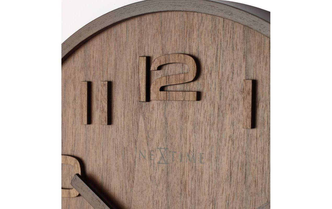 NEXTIME Wanduhr »Wanduhr Wood Wood Big«