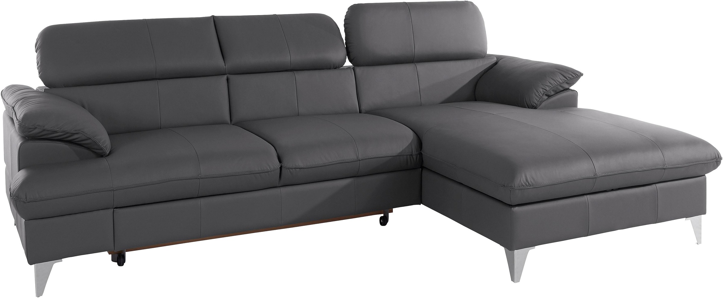COTTA Ecksofa »Caluso L-Form«, mit Kopfteilverstellung, wahlweise mit Bettfunktion & Bettkasten