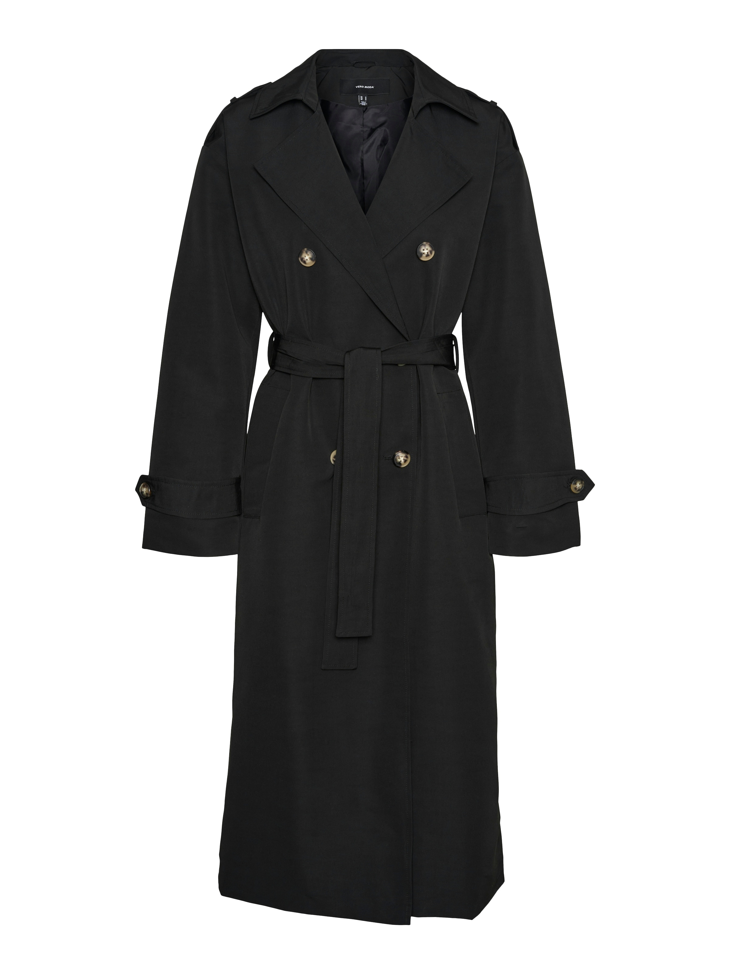 Vero Moda Trenchcoat »VMCHLOE LONG TRENCHCOAT GA NOOS«, Zweireiher mit Bindegürtel