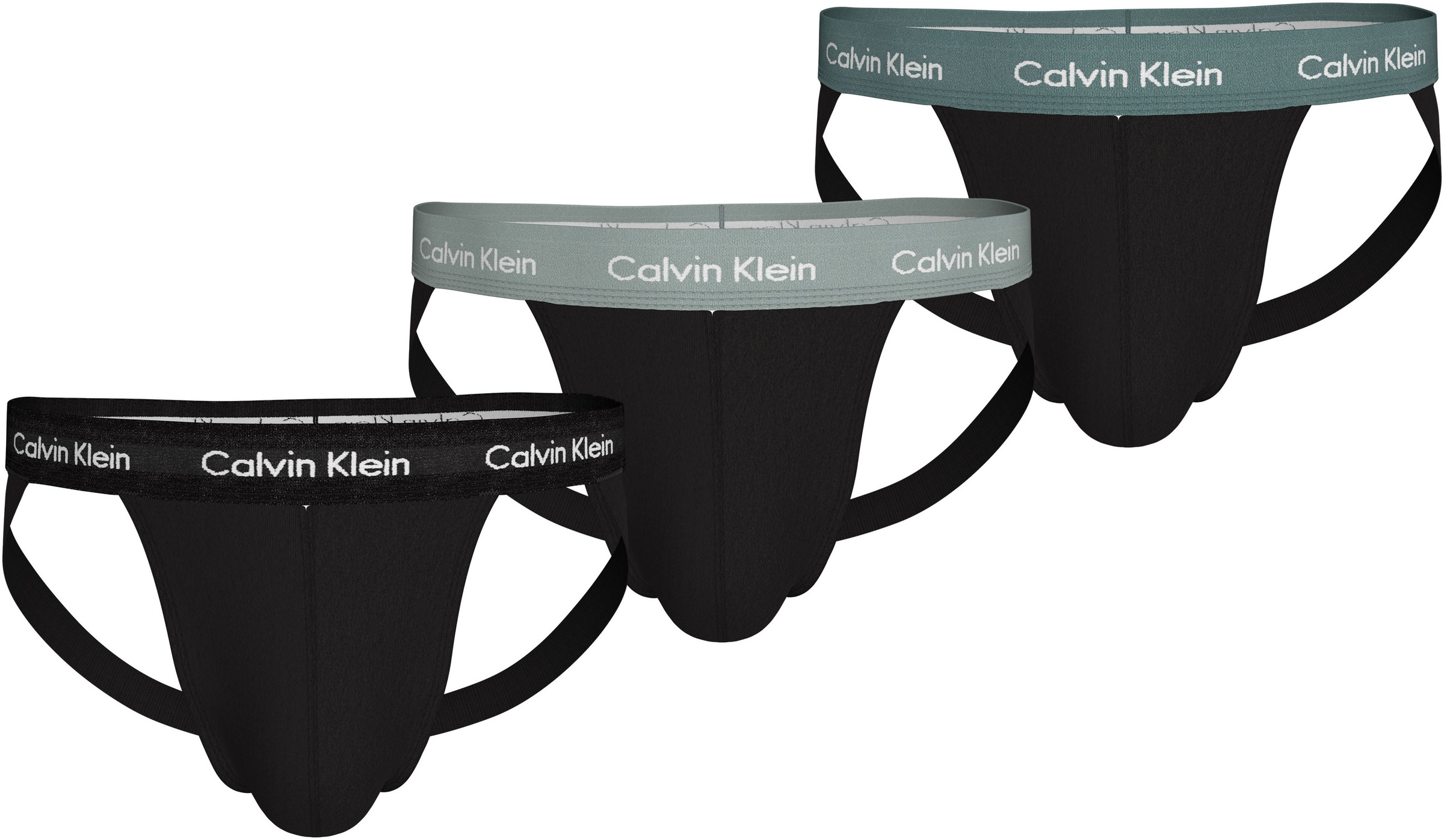 Calvin Klein Underwear String »JOCK STRAP 3PK« Packung, 3er-Pack, 3 Stk. mit Logo-Elastikbund
