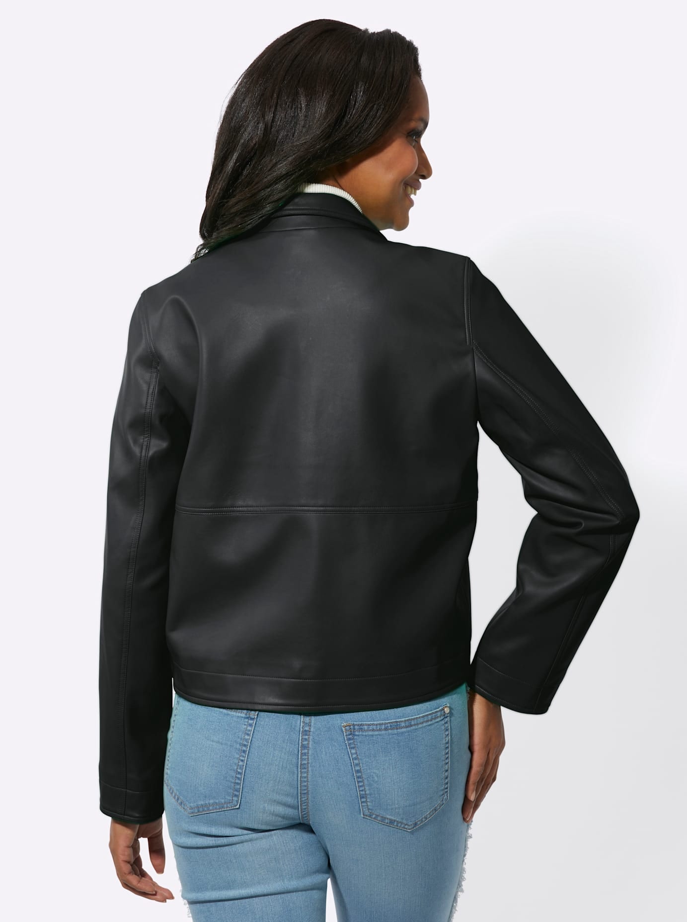 Inspirationen Lederimitatjacke, ohne Kapuze