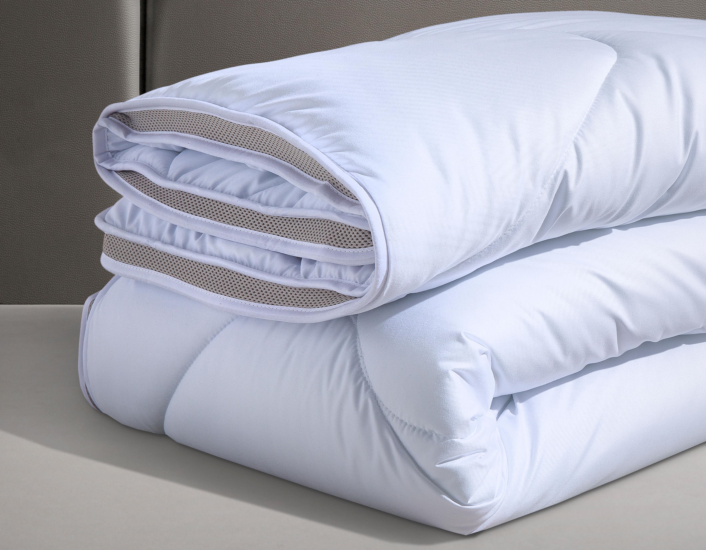 fan Microfaserbettdecke »Climacontrol® II, Bettdecken für den Winter, Made in Germany«, warm, Füllung 100% Polyester, Bezug 100% Baumwolle, (1 St.), Bettdecke 135x200 cm, 155x220 cm und weiteren Grössen, Decke
