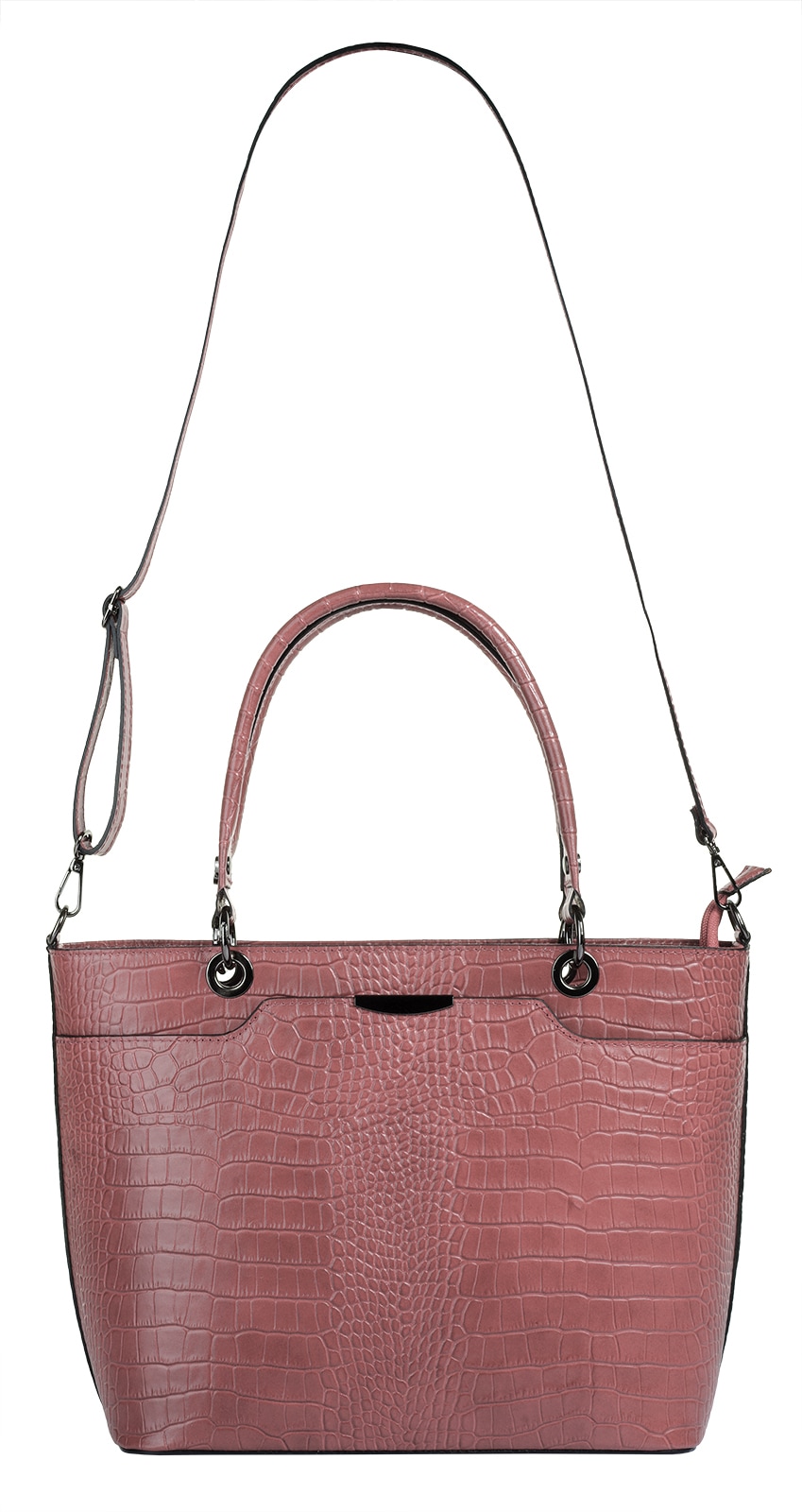 Cluty Henkeltasche, echt Leder, Made in Italy