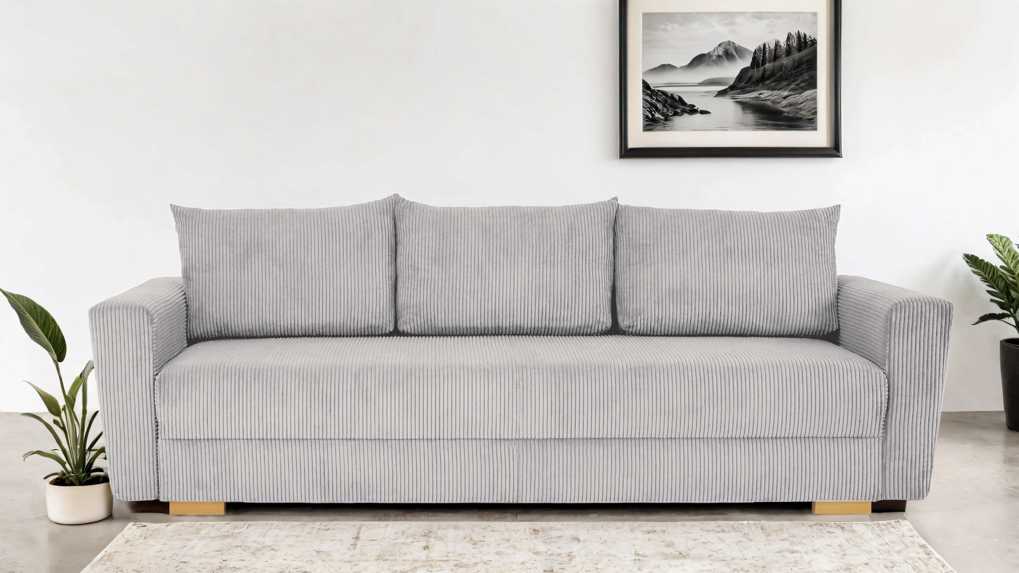 Home affaire 3-Sitzer "MAGHERA 230 cm - OTTO. Verlässliche Qualität." Schlafsofa, Bettkasten, pflegeleicht