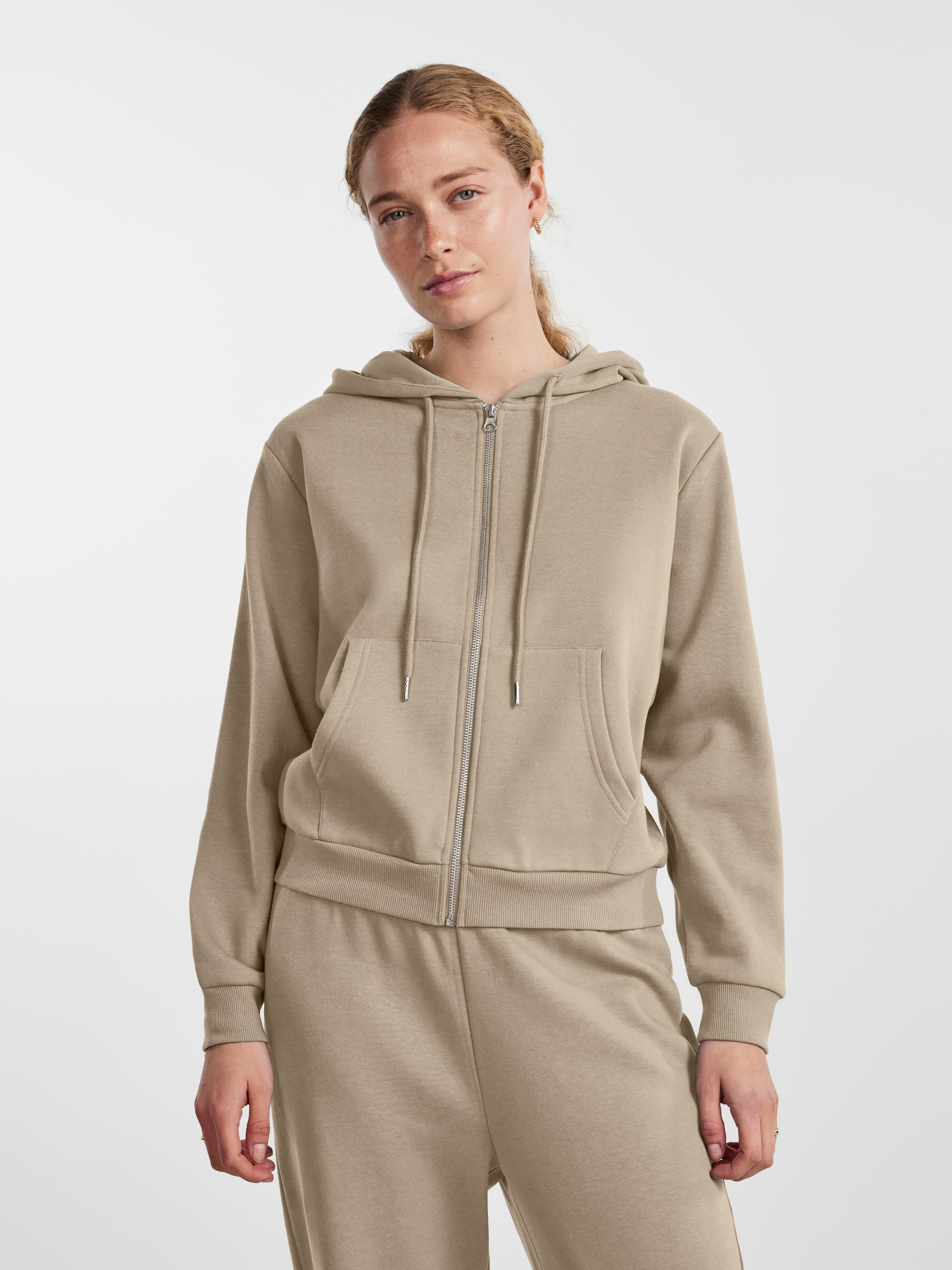 pieces Kapuzensweatshirt »PCCHILLI LS ZIP HOODIE NOOS BC«