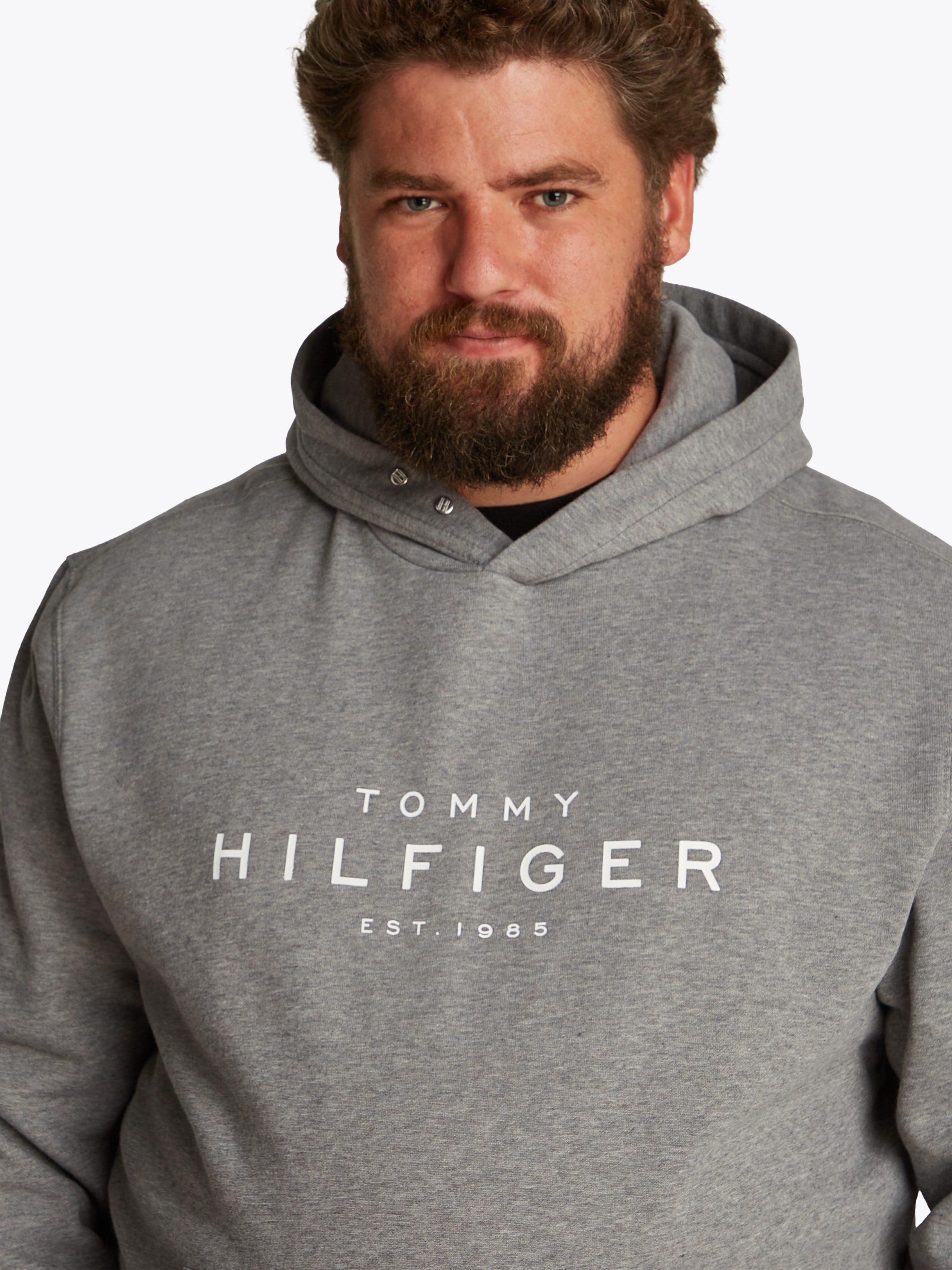 Tommy Hilfiger Big & Tall Sweatshirt »BT-TOMMY HILFIGER HOODY-B«, in Grossen Grössen, Logostickerei