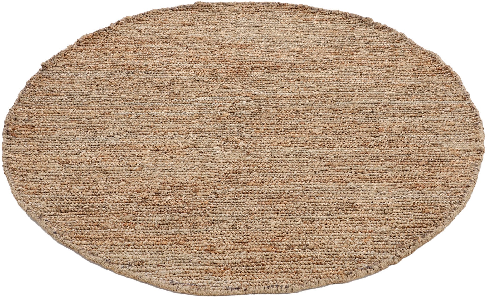 carpetfine Teppich "Nala Juteteppich Naturfaser" rund 9 mm Höhe wendbar, aus 100% Jute, in vielen Größen und Formen, quadratisch, rund