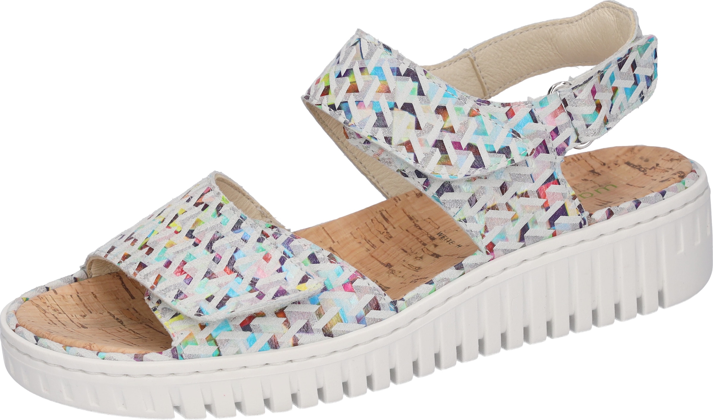 Waldläufer Keilsandalette "H-Willow" Sommerschuh, Sandale, Klettschuh mit Kork-Fussbett, Weite H