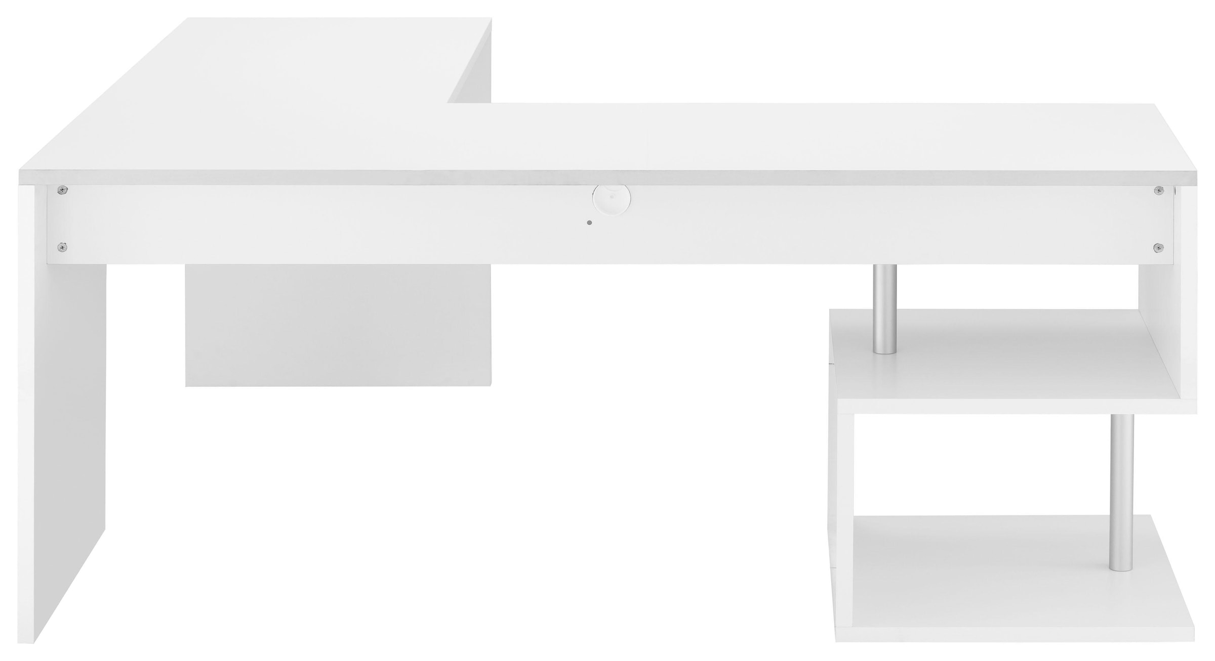 Home affaire Eckschreibtisch "Esse, Schreibtisch im modernen Design" mit oder ohne Monitoraufsatz Breite 180/160 cm, "Made in Italy"