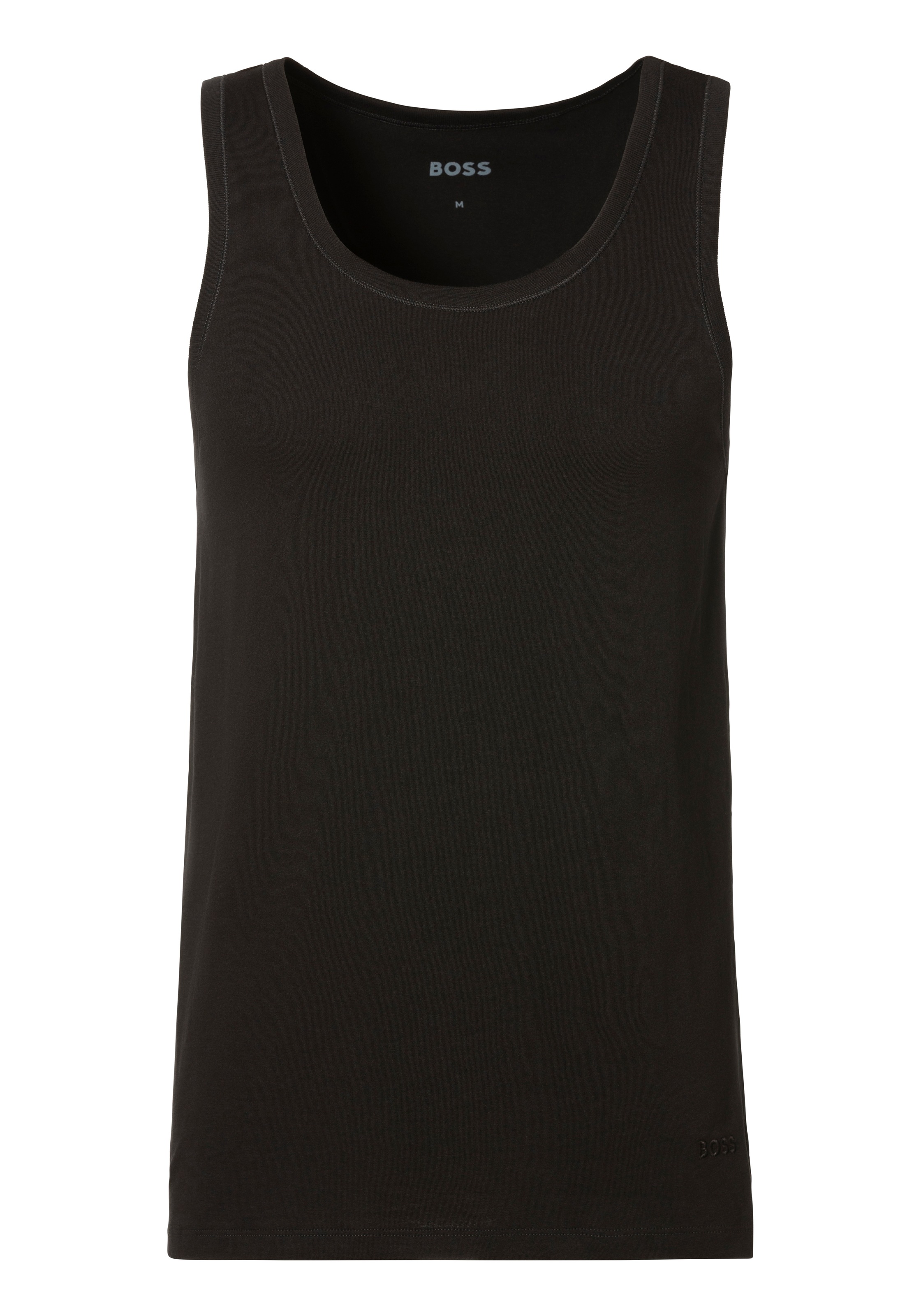 BOSS Unterhemd »Tank Top 3P CO«, (Packung, 3 St.), mit Rippbündchen