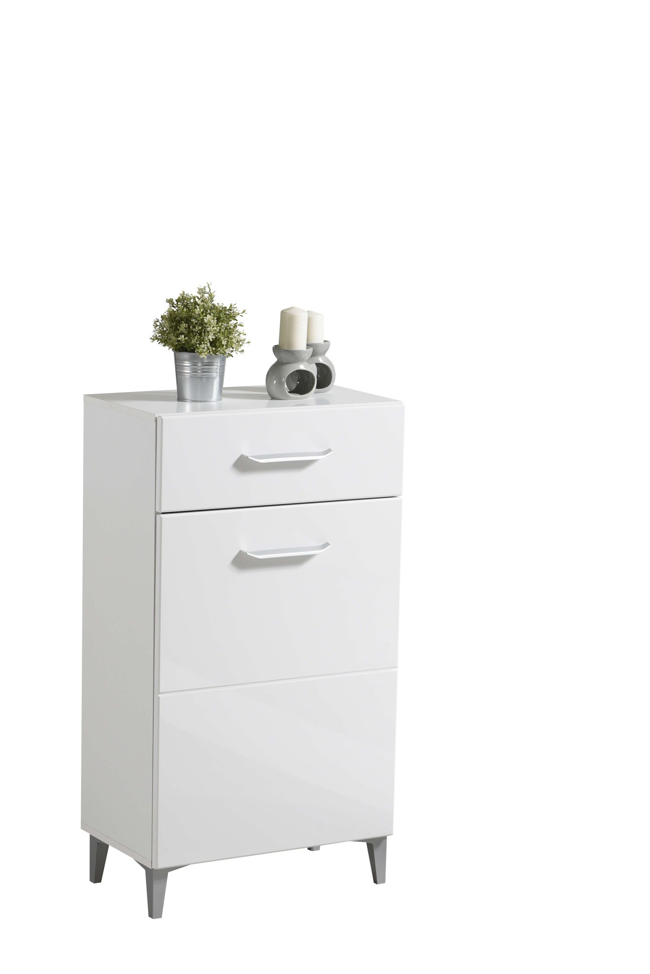 INOSIGN Schuhschrank »Belfort, Schuhkommode, Schuhregal, Höhe 105 cm«, in Opaque Weiss mit MDF-beschichtet Fronten, modernes Design