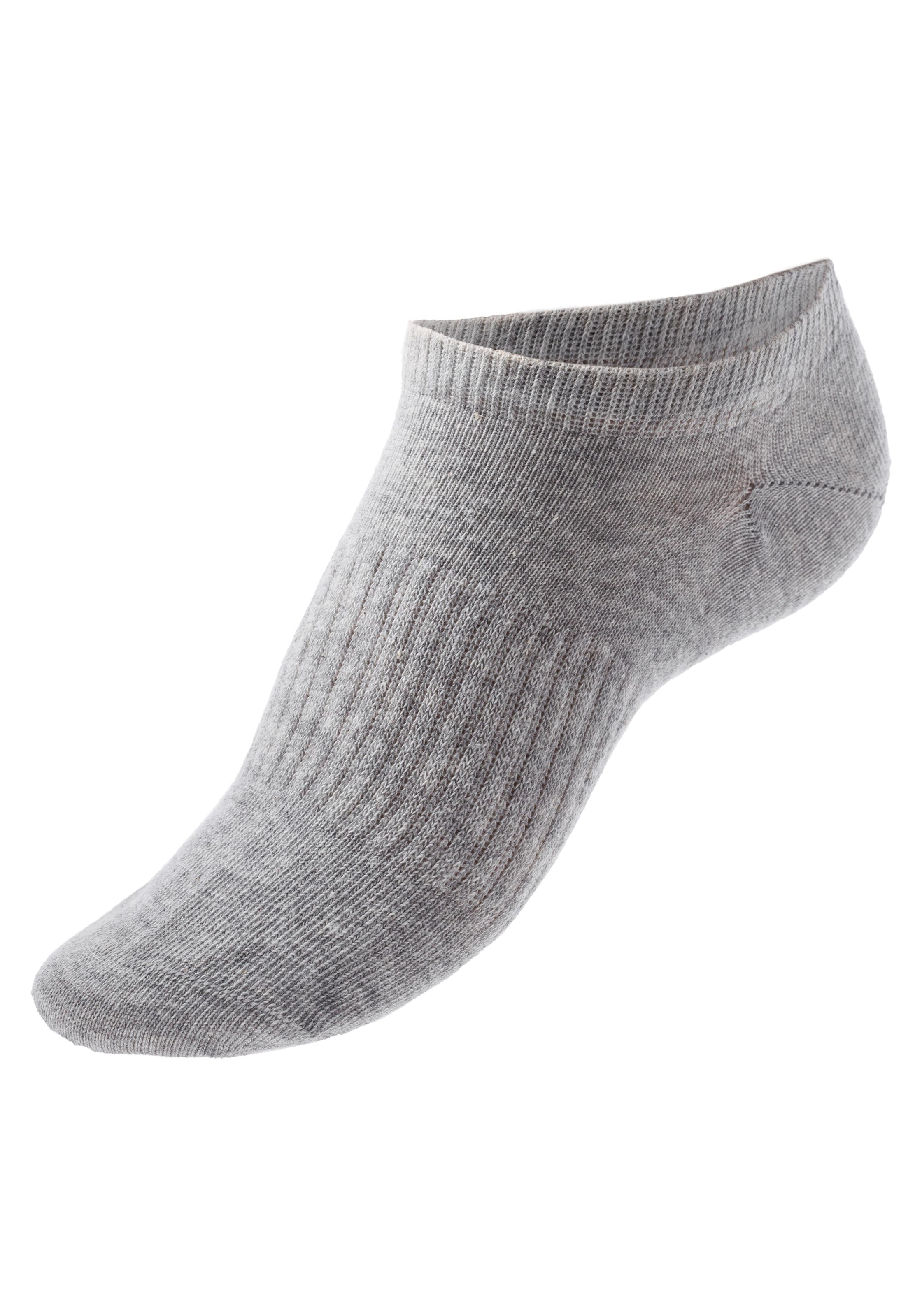 LASCANA ACTIVE Sneakersocken, (Set, 7 Paar), mit Mittelfussgummi