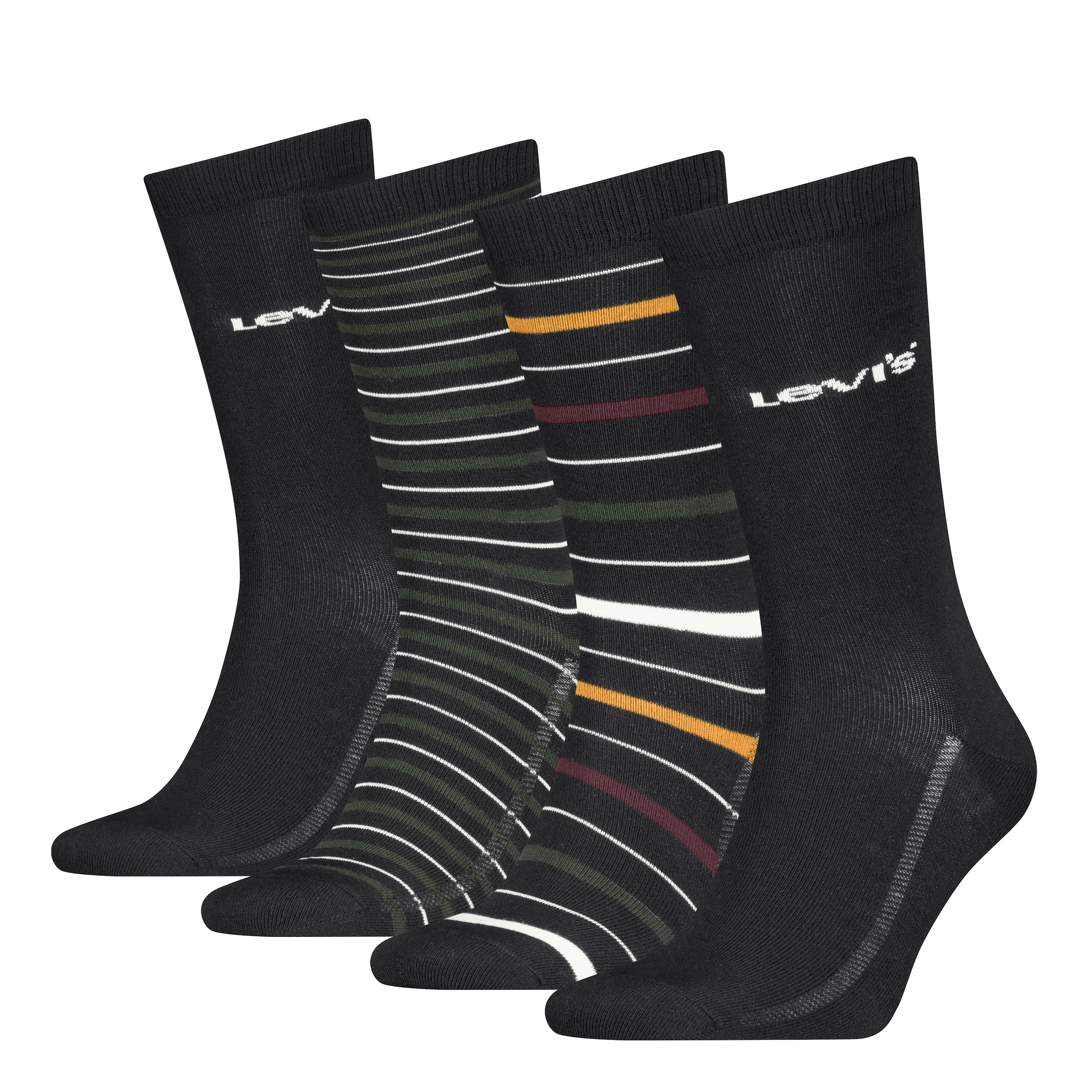 Levi's® Socken »LEVIS REG CUT STRIPE GIFTBOX 4P« 4er Pack
