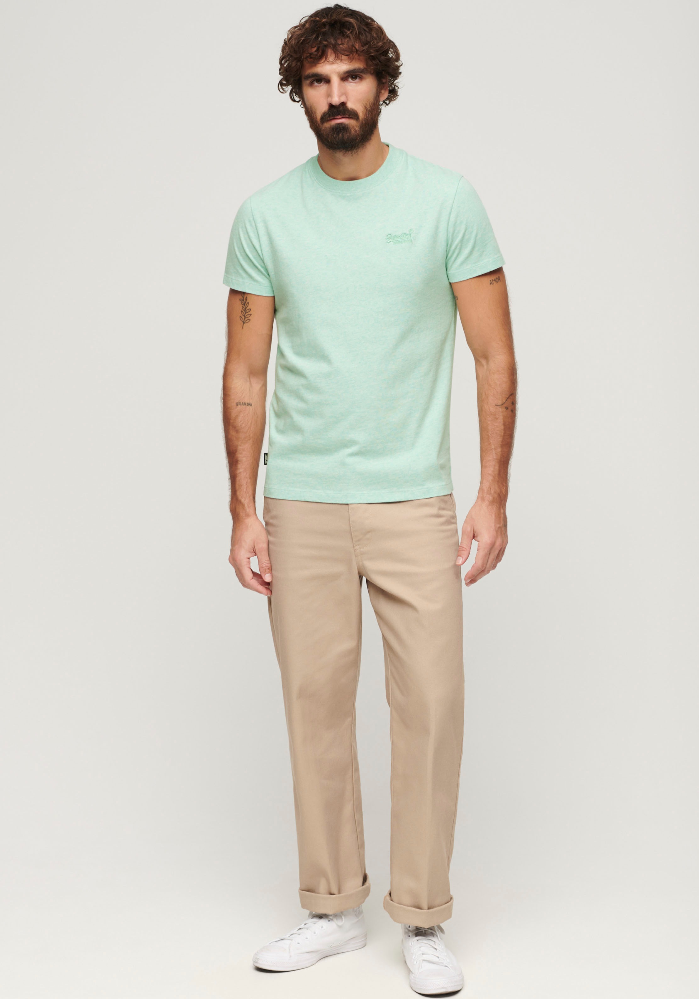 Superdry Rundhalsshirt »ESSENTIAL LOGO EMB TEE«
