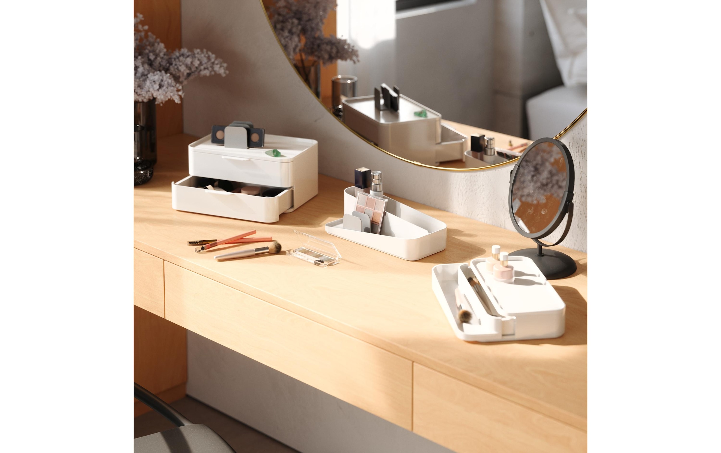 Umbra Make-Up Organizer »Glam Grau/Weiss, Recycled Kunststoff«