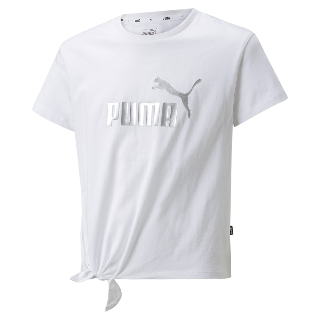PUMA T-Shirt »ESS+ LOGO KNOTTED TEE G«