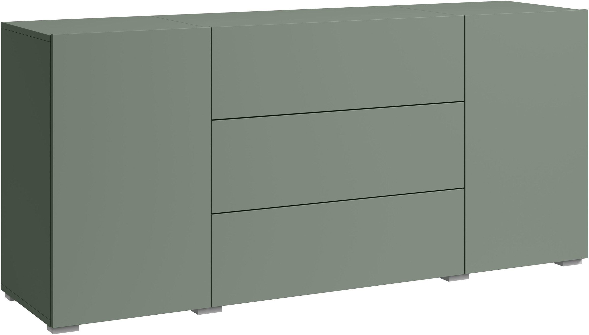 Home affaire Sideboard "BERLIN" Moderne grifflose Kommode Breite 150 cm, 4 Schubkästen/ 2 Türen