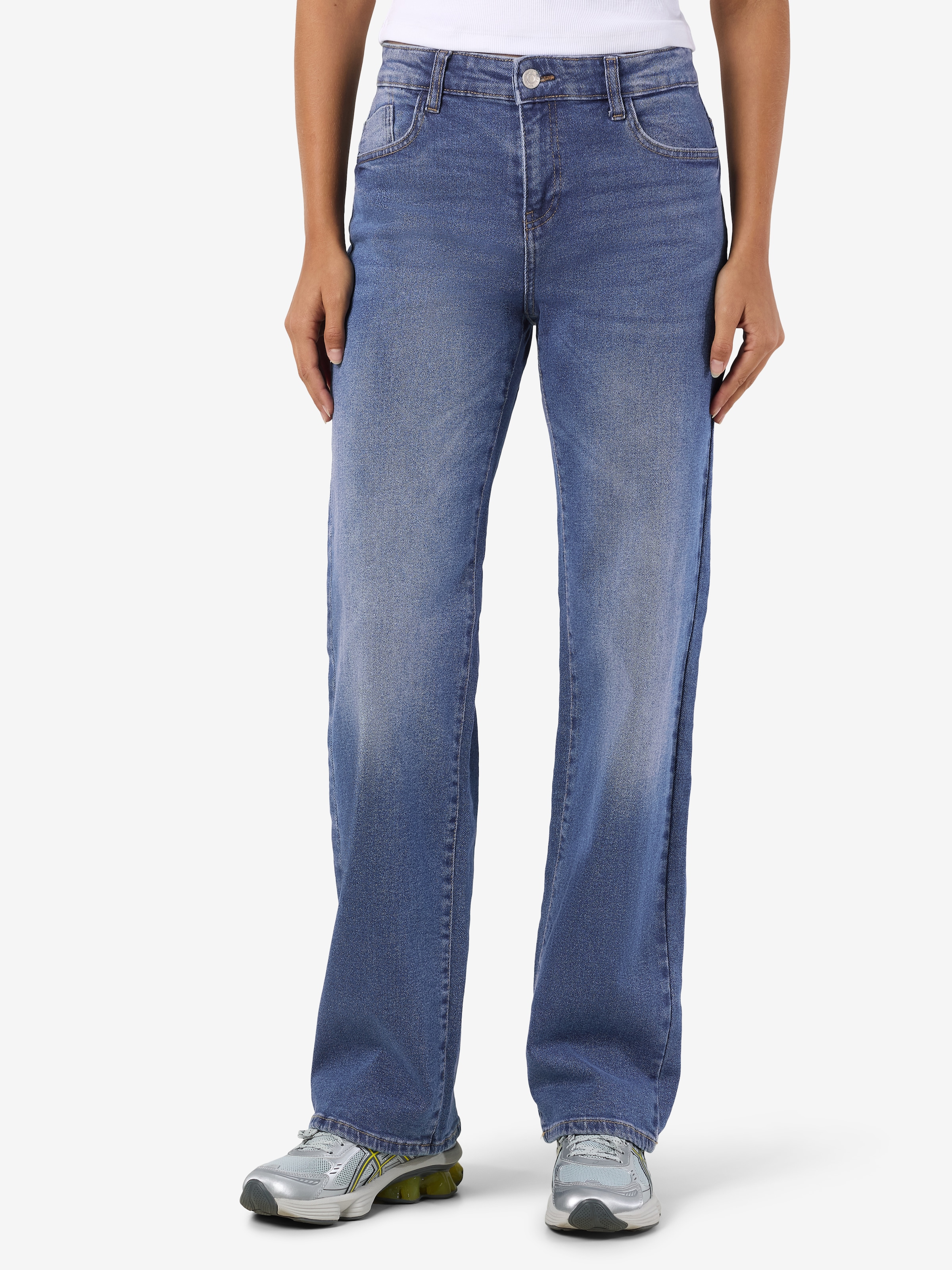 Noisy may Weite Jeans »NMYOLANDA NW WIDE JEANS AZ308MB FWD NOOS« extra lang