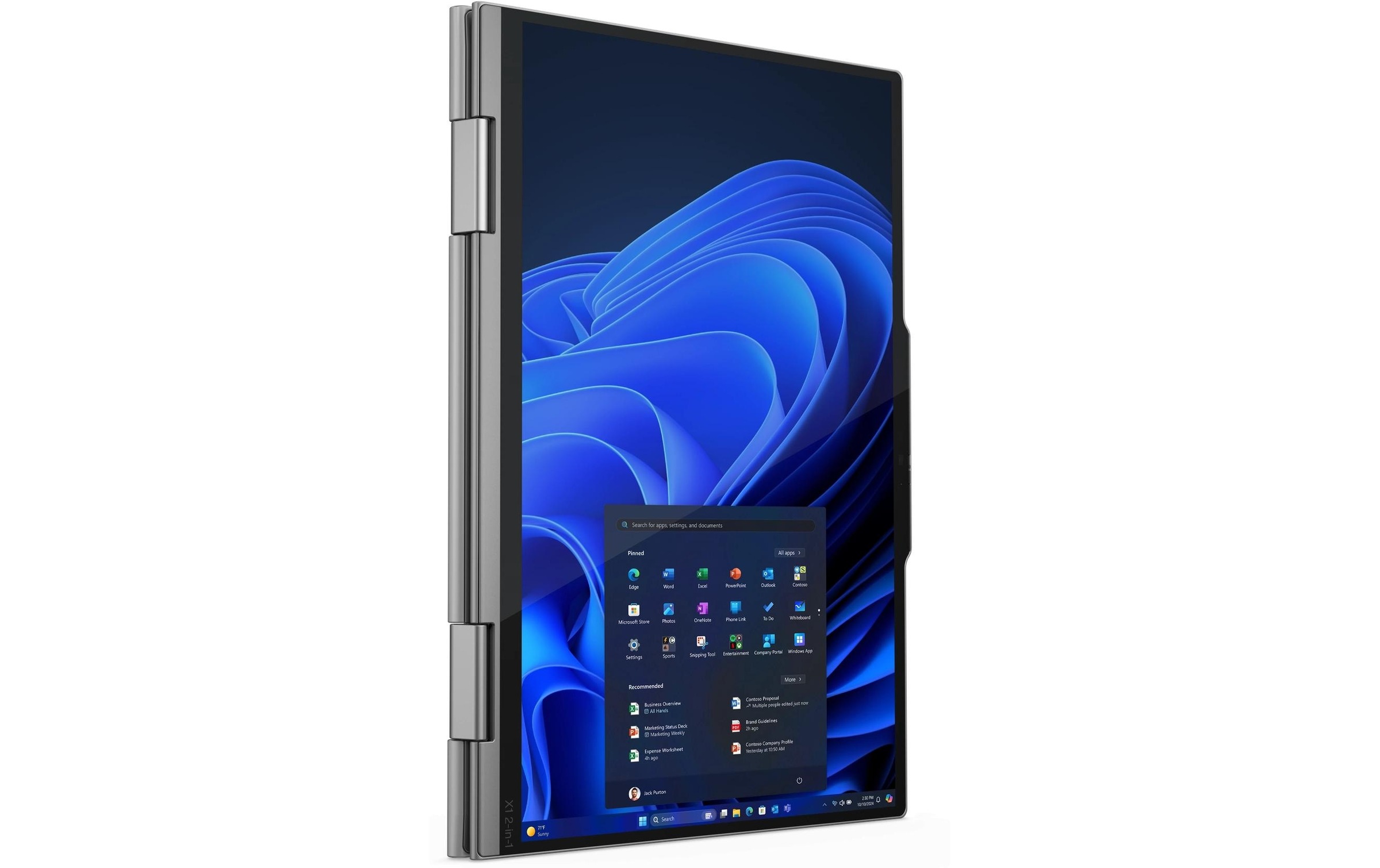 Lenovo Notebook »ThinkPad X1 2-in-1 Gen. 10 Copilot+ PC«, 35,56 cm, / 14 Zoll, Intel, Core Ultra 7, eingebauter Lautsprecher, eingebautes Mikrofon, Touchscreen