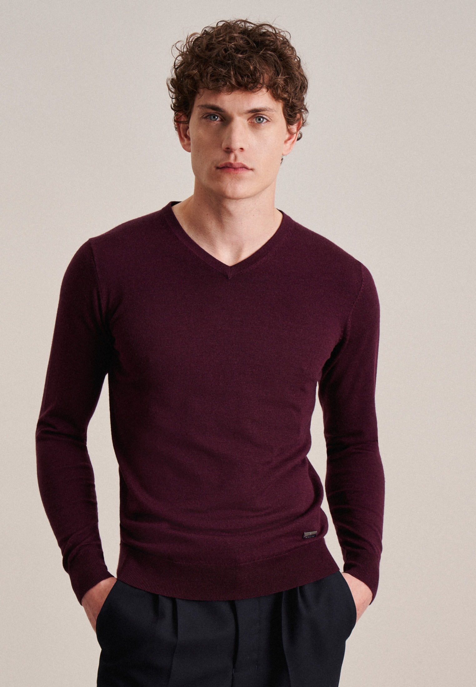 seidensticker Pullunder »Schwarze Rose« 1/1 V-Neck Uni