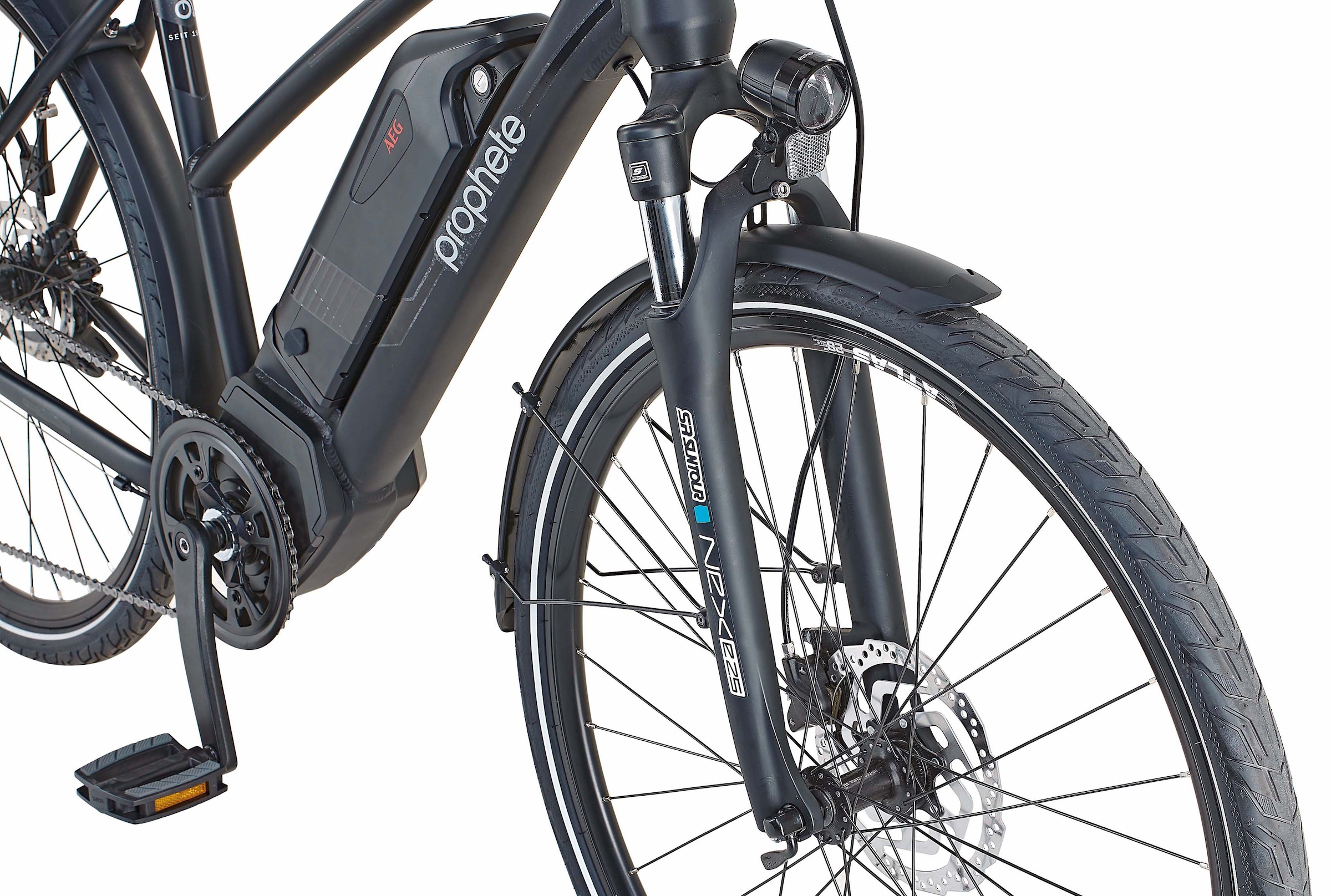 Prophete E-Bike »Entdecker PowerEdition«, 10 Gang, Shimano, Deore, Mittelmotor 250 W, (mit Seitentasche), Pedelec, Elektrofahrrad für Damen u. Herren