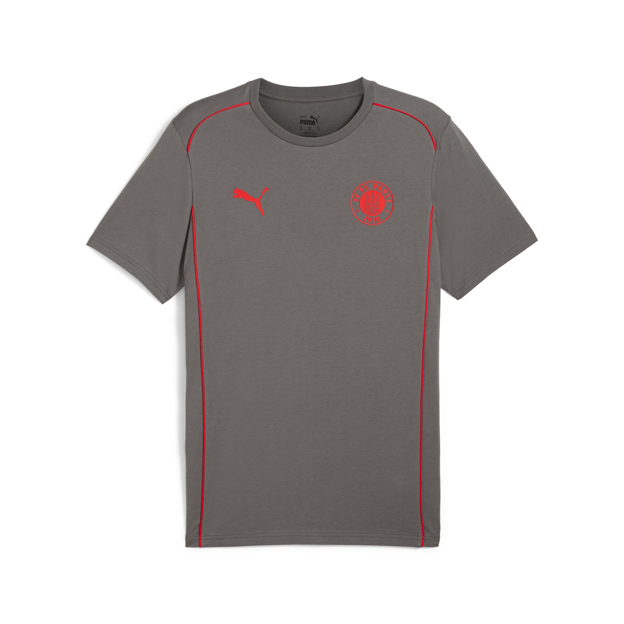 PUMA Trainingsshirt »FCSP CASUALS TEE« regular fit, Kurzarm, mit Rundhalsausschnitt, mit Vereinswappen