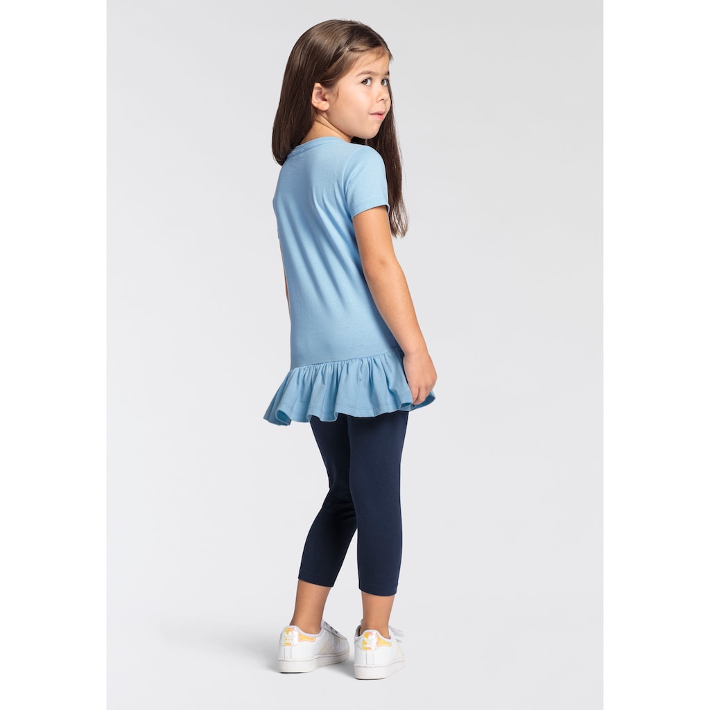 KIDSWORLD Shirt & Leggings »EINHORN«, (Set, 2 tlg.), mit Rüschen und Einhorndruck für kleine Mädchen