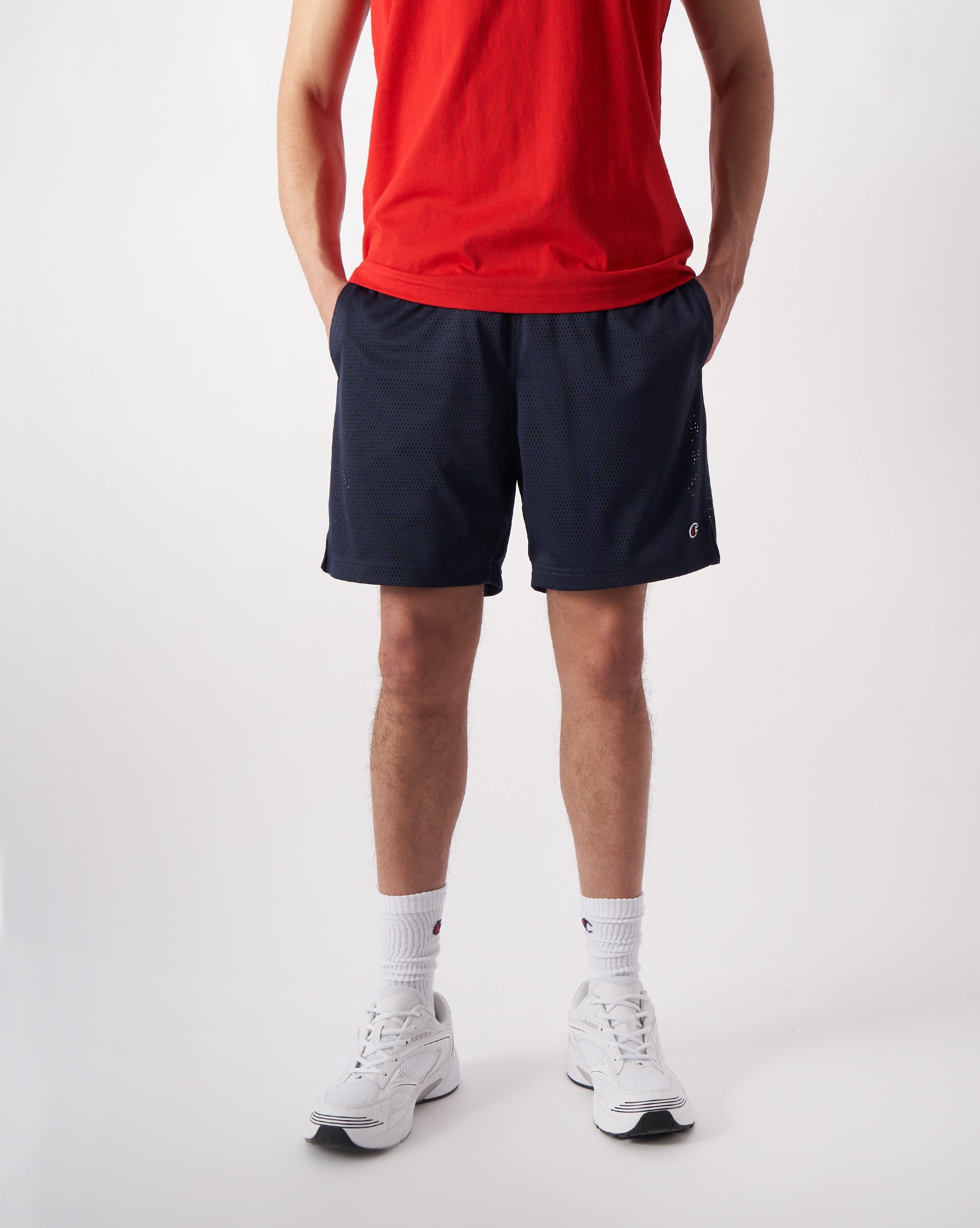 Champion Shorts für sportliche Aktivitäten, aus Polyester, mit Eingrifftaschen