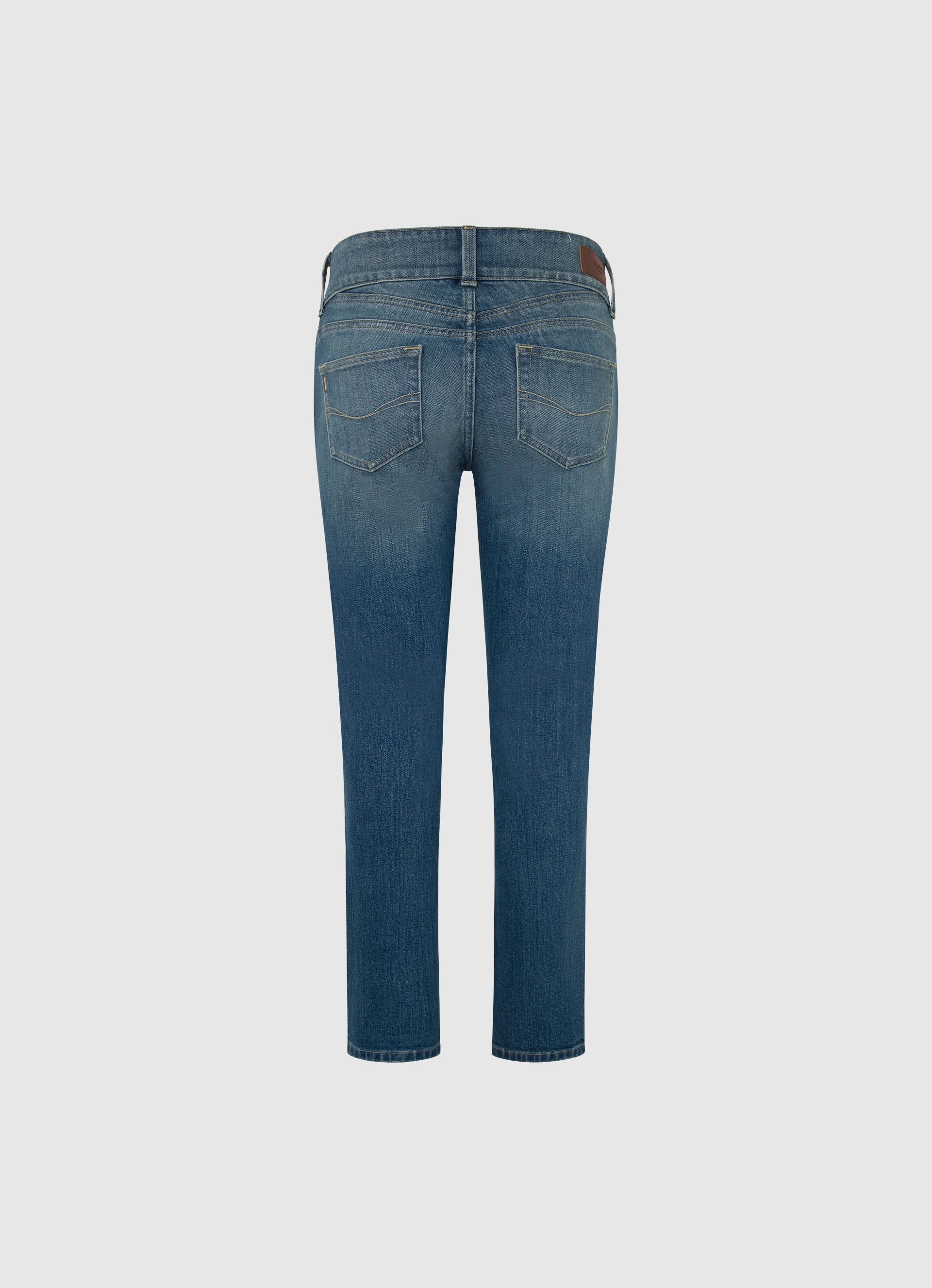 Pepe Jeans Slim-fit-Jeans »SLIM JEANS MW«, mit extrabreitem Bund mit Doppelknopf-Verschluss