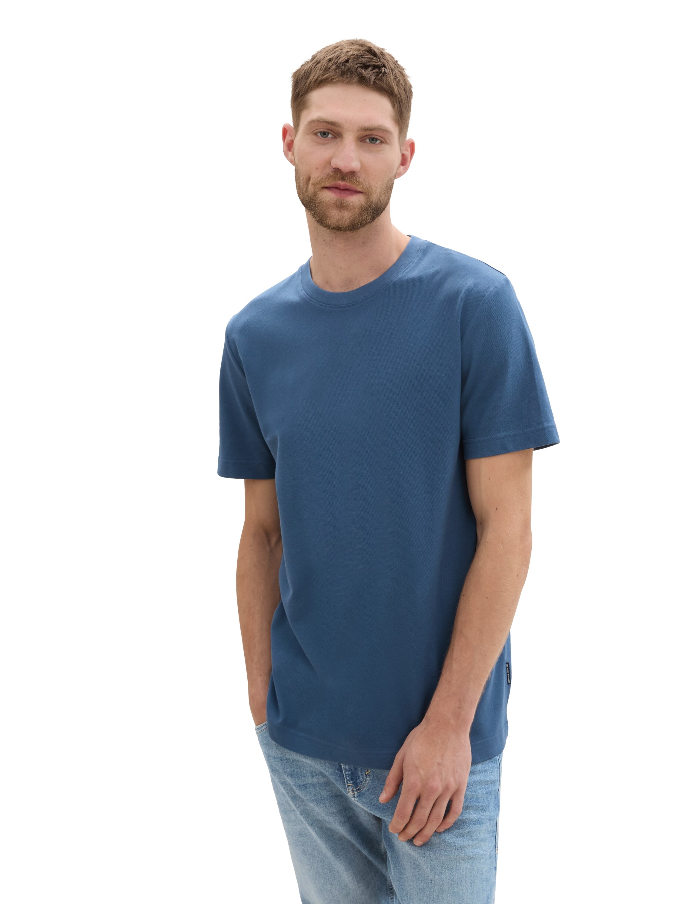 TOM TAILOR T-Shirt, mit Pique Struktur