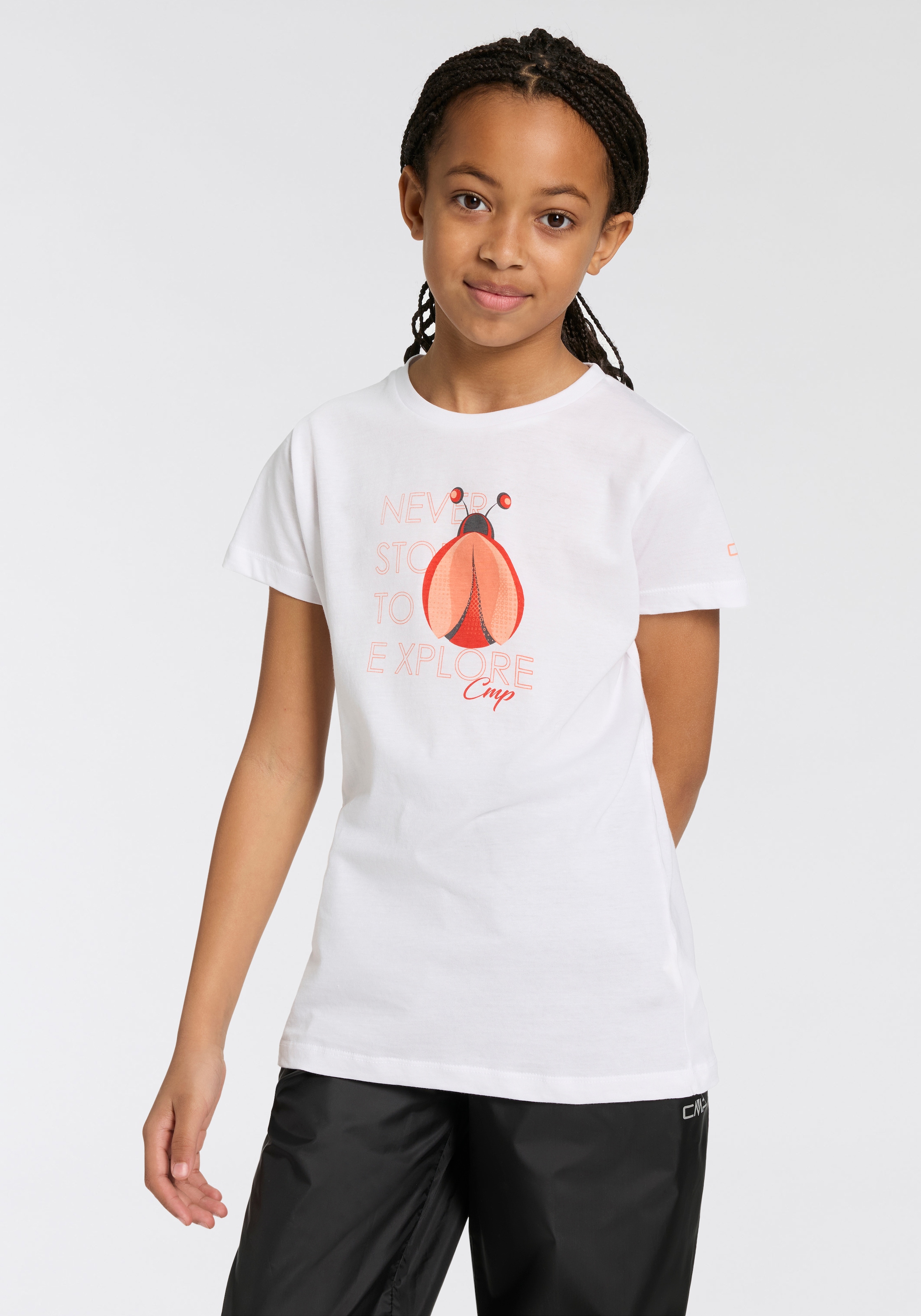 Cmp Biancoo T-Shirt Kurzarm-Design, Aus Baumwolle, Für Kinder