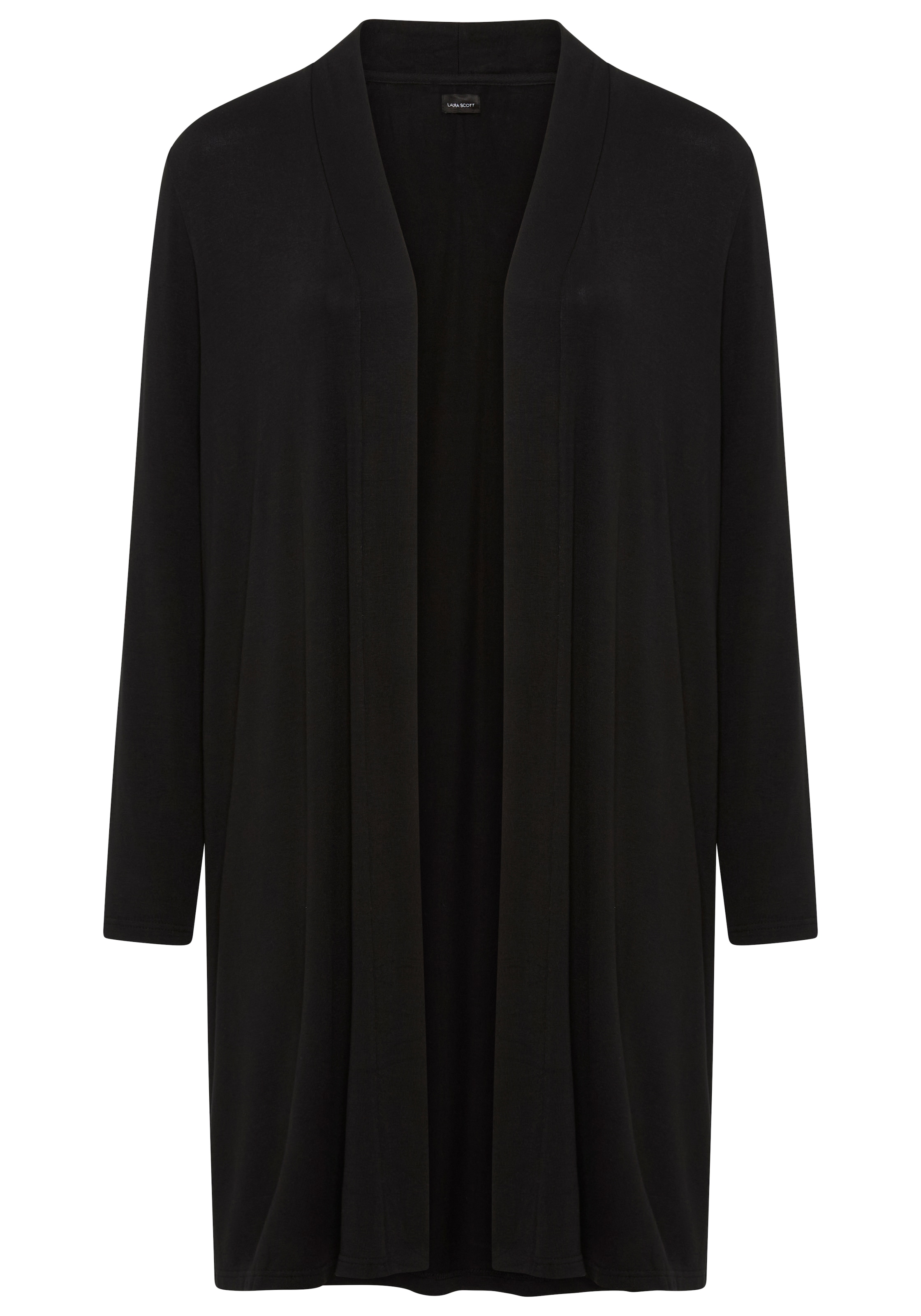 Laura Scott CURVE Longstrickjacke, aus weichem, angenehmem fliessendem Jerseymaterial - GROSSE GRÖSSE