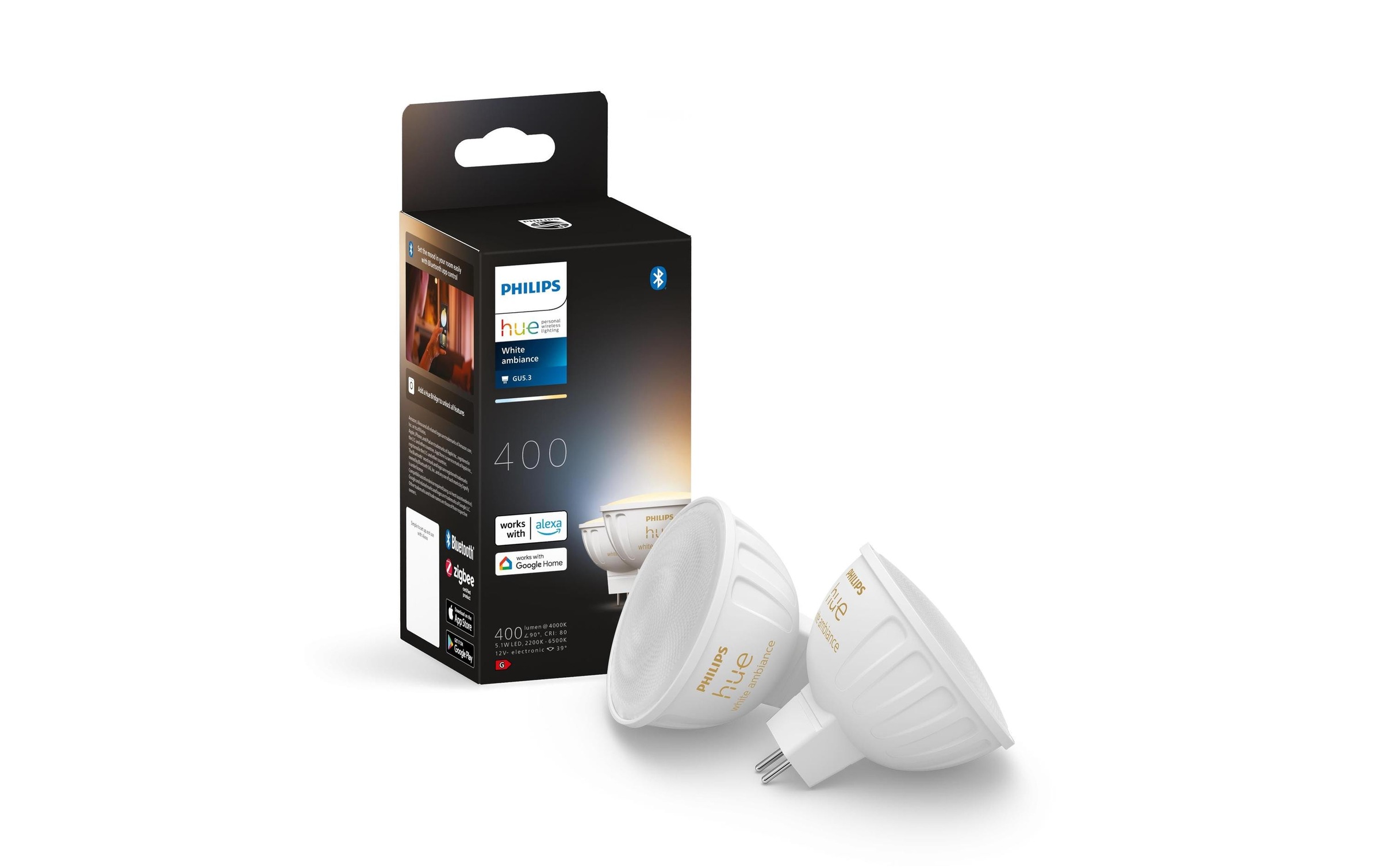 Philips Hue Smarte LED-Leuchte »5.1W GU5.3«