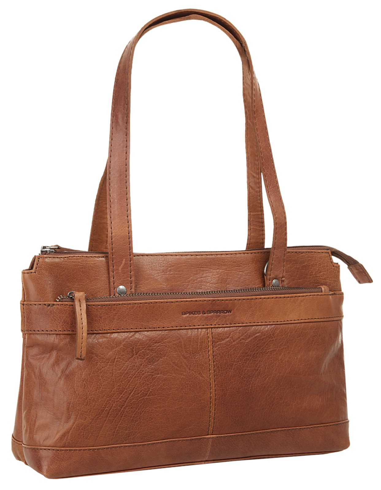 Spikes & Sparrow Henkeltasche, echt Leder