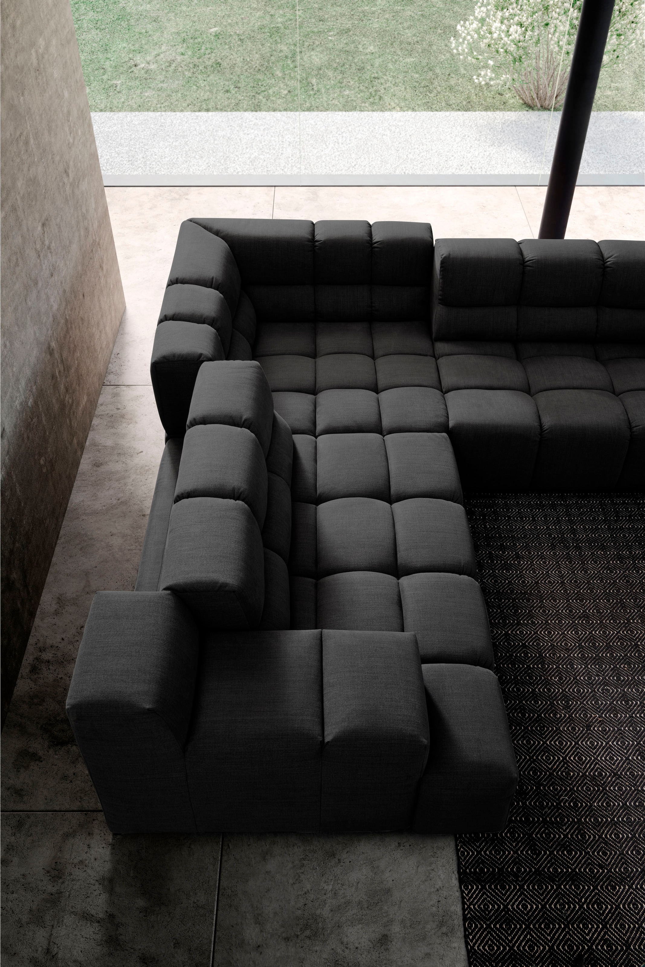 designwerk Ecksofa »Temple L-Form, tolles Designsofa«, mit Sitztiefenverstellung