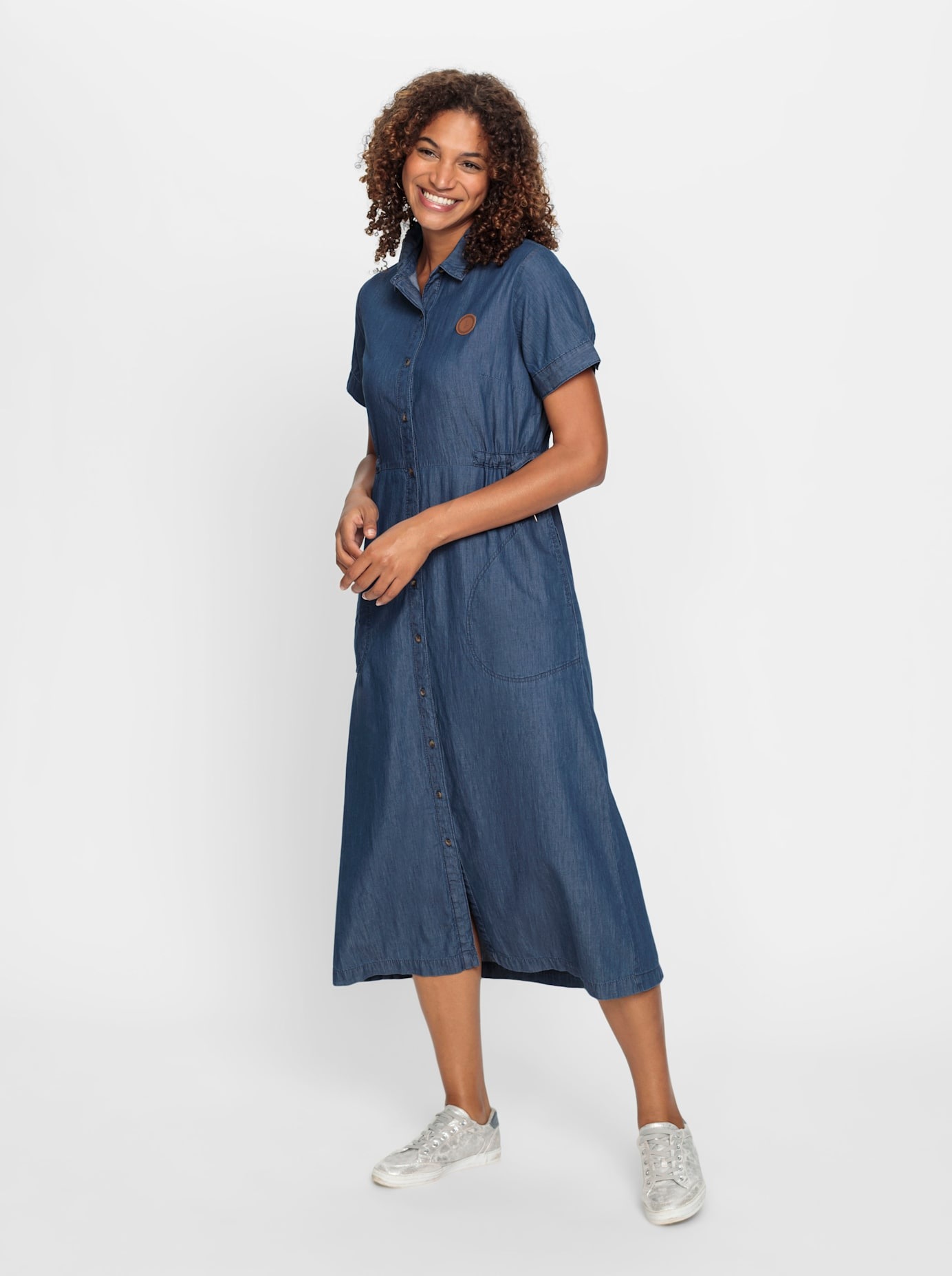 Casual Looks Jeanskleid »Jeans-Kleid« Eingrifftaschen