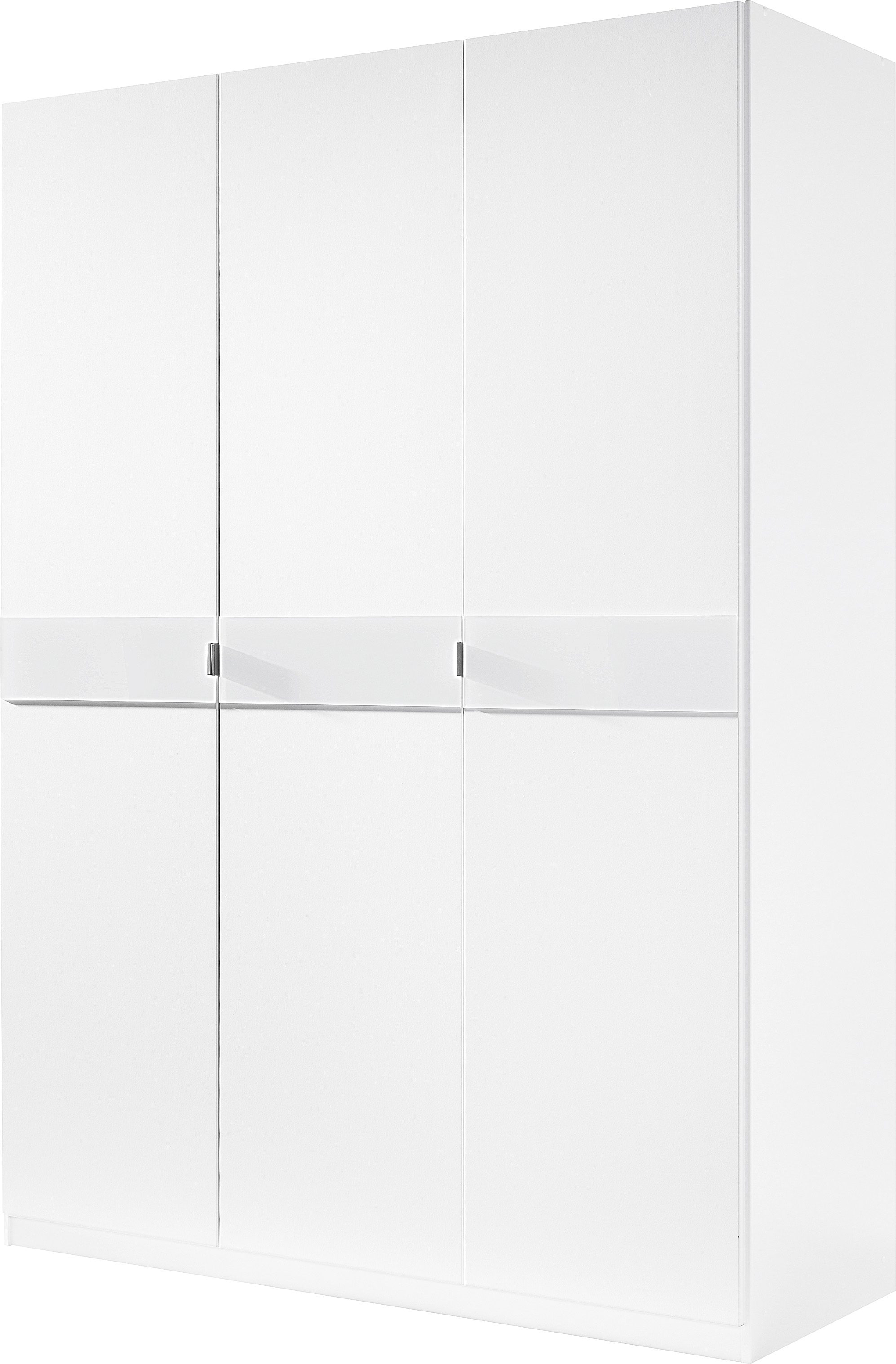 3 Kleiderschrank »Drehtürenschrank Kleiderschrank Schrank Schlafzimmerschrank Madrid« mit farbiger Glasauflage, erweiterbar mit Schrankaufsatz Madrid