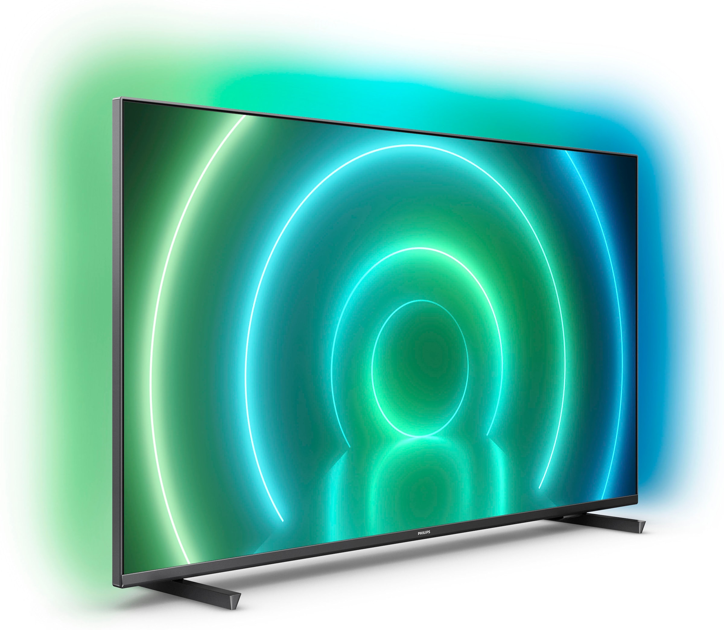 Philips LED-Fernseher, 126 cm/50 Zoll, 4K Ultra HD, Android TV-Smart-TV, 3-seitiges Ambilight