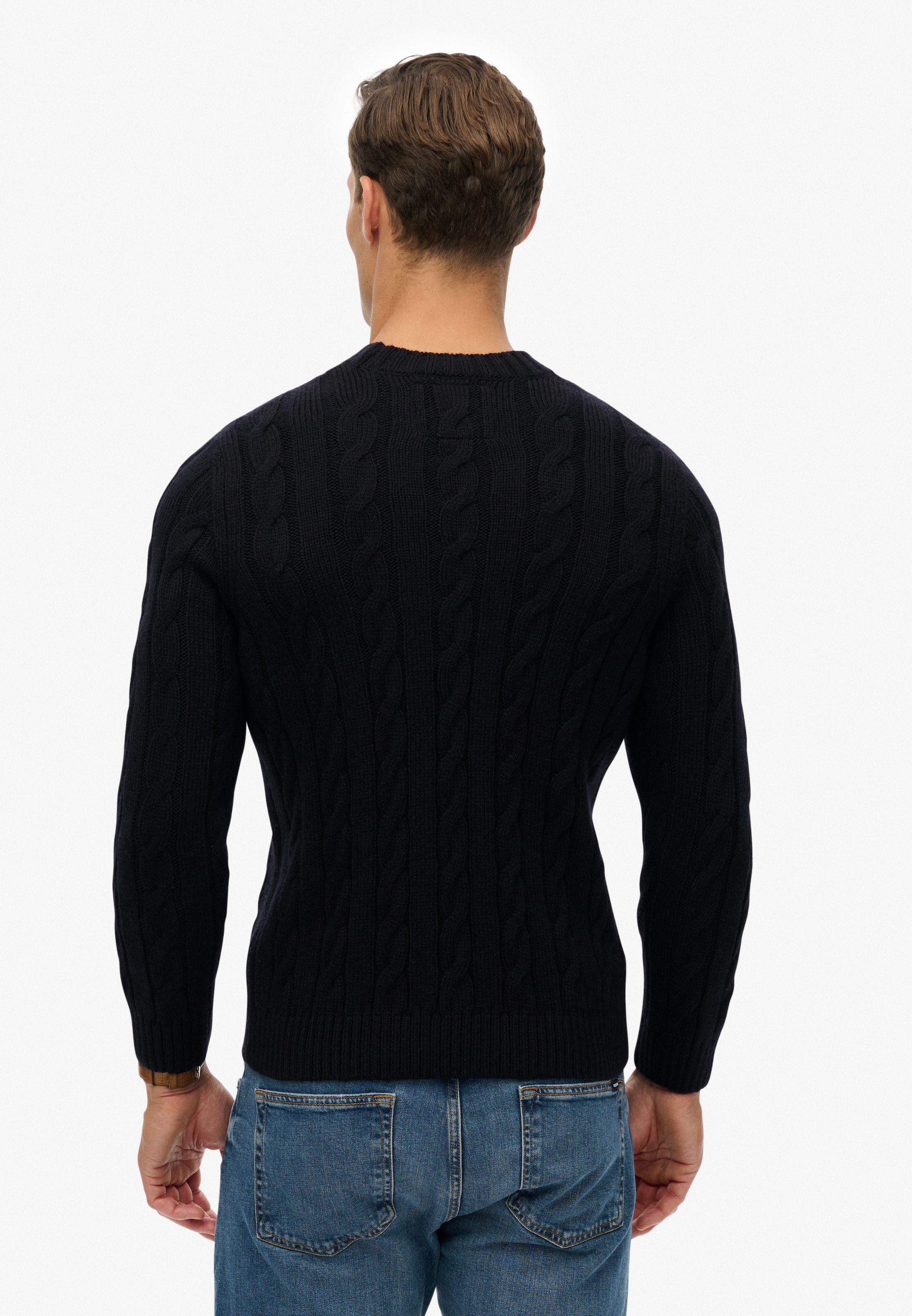 Superdry Strickpullover »JACOB CABLE JUMPER«