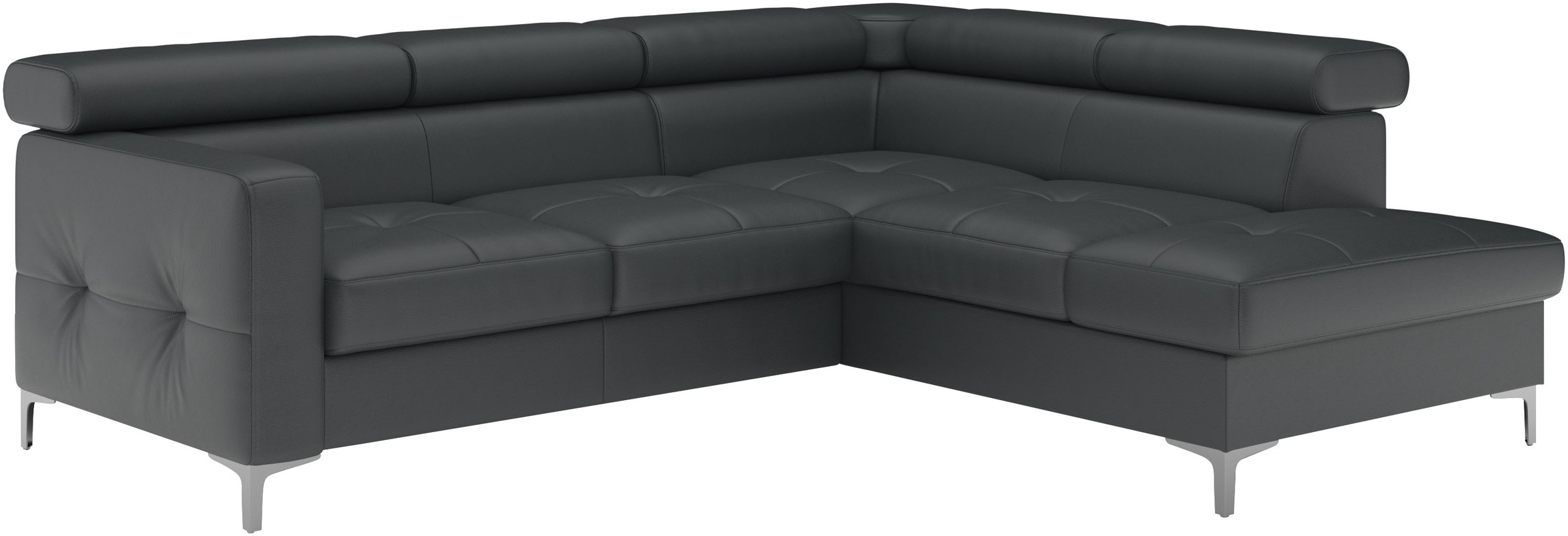 COTTA Ecksofa »Sammy L-Form«, mit Kopfteilverstellung, wahlweise mit Bettfunktion & Bettkasten