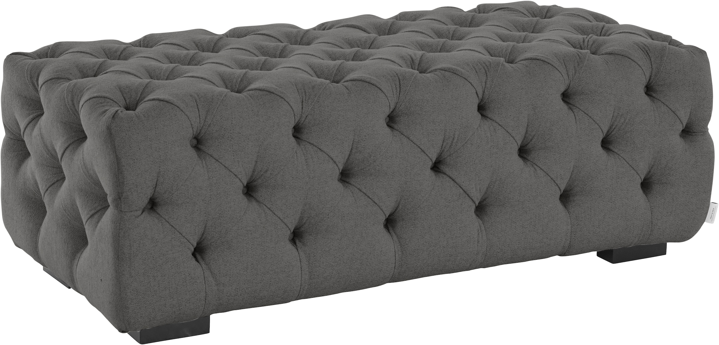 Guido Maria Kretschmer Home&Living Polsterhocker »Kalina«, mit klassischer Chesterfield-Knopfheftung
