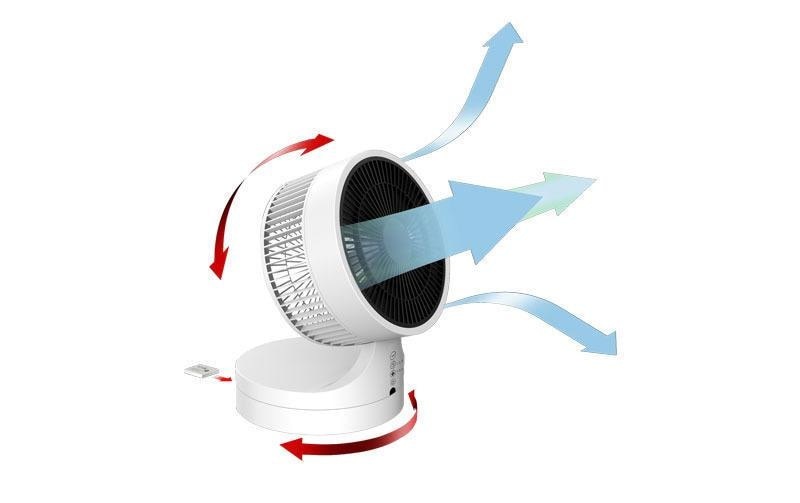 Sonnenkönig Tischventilator "Breez, Leistung 45W, 7h Timer, Fernbedienung, Oszillation," 3 Geschwindigkeitsmodi, eignet sich für alle Jahreszeiten