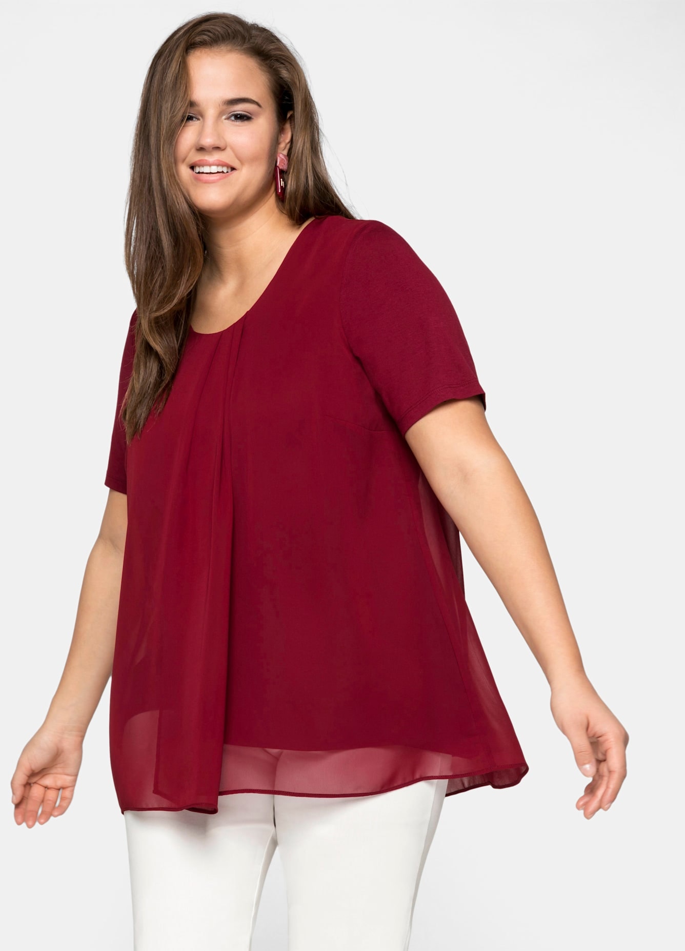 Sheego Blusenshirt »Blusenshirt«, (1 tlg.)